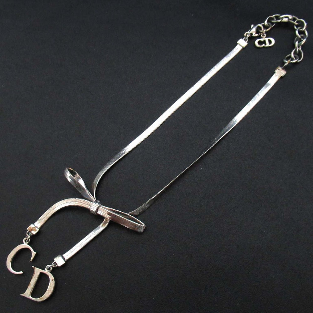 Christian Dior CD Logo Ribbon Choker
