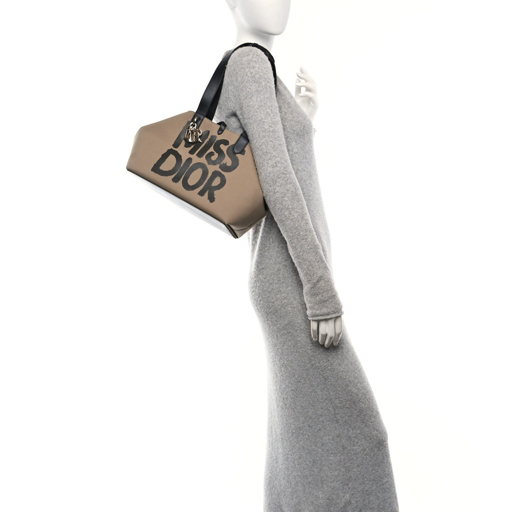 Canvas Medium Miss Dior Toujours Beige Black