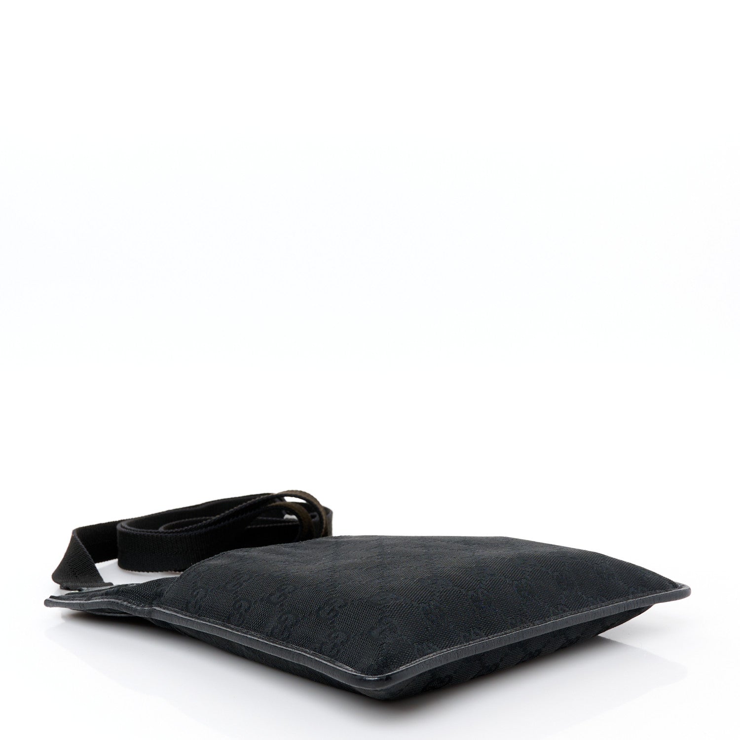 GG Monogram Messenger Crossbody Bag Black