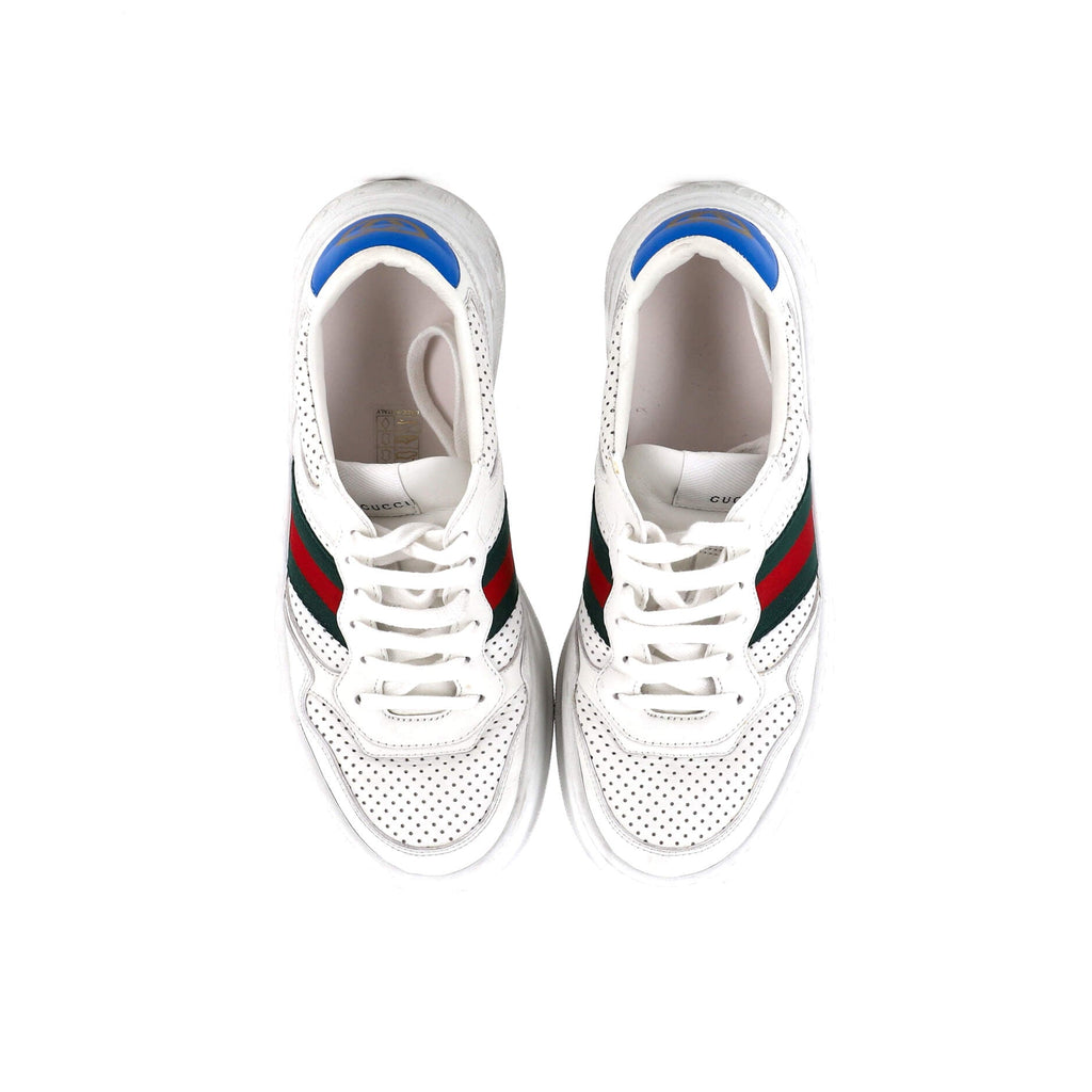 Chunky B Web Sneakers Perforated Leather