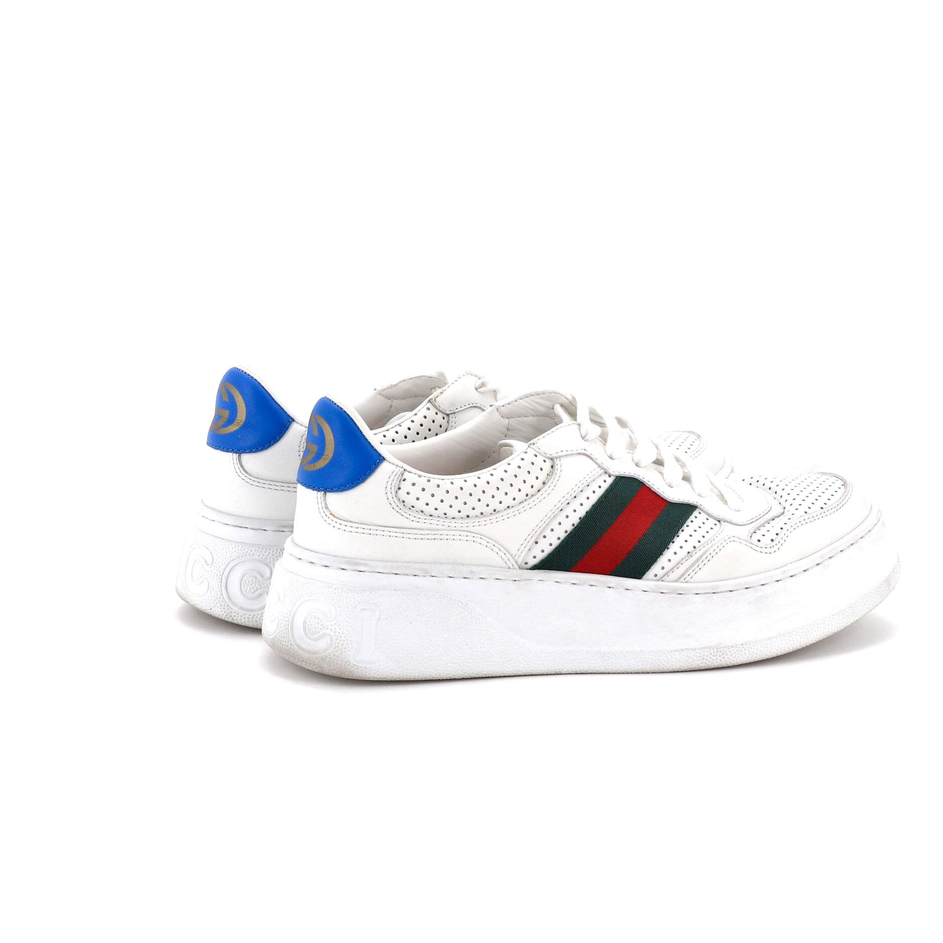 Chunky B Web Sneakers Perforated Leather