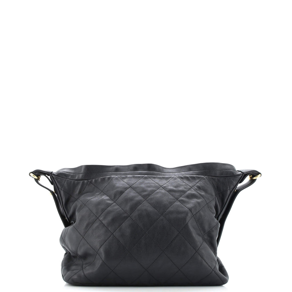 Daily Belted Chain Handle Hobo Quilted Calfskin Medium