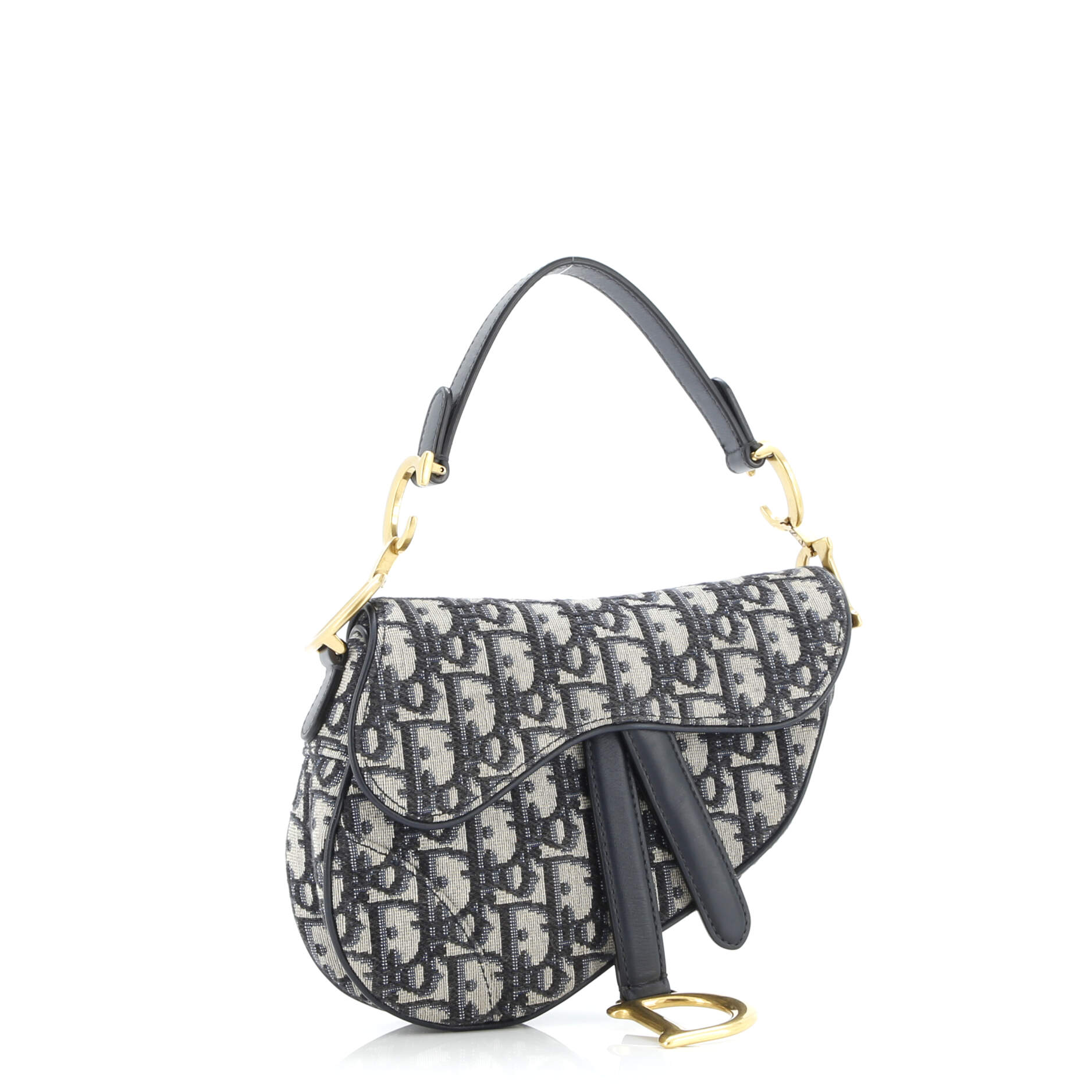 Saddle Handbag Oblique Canvas Mini
