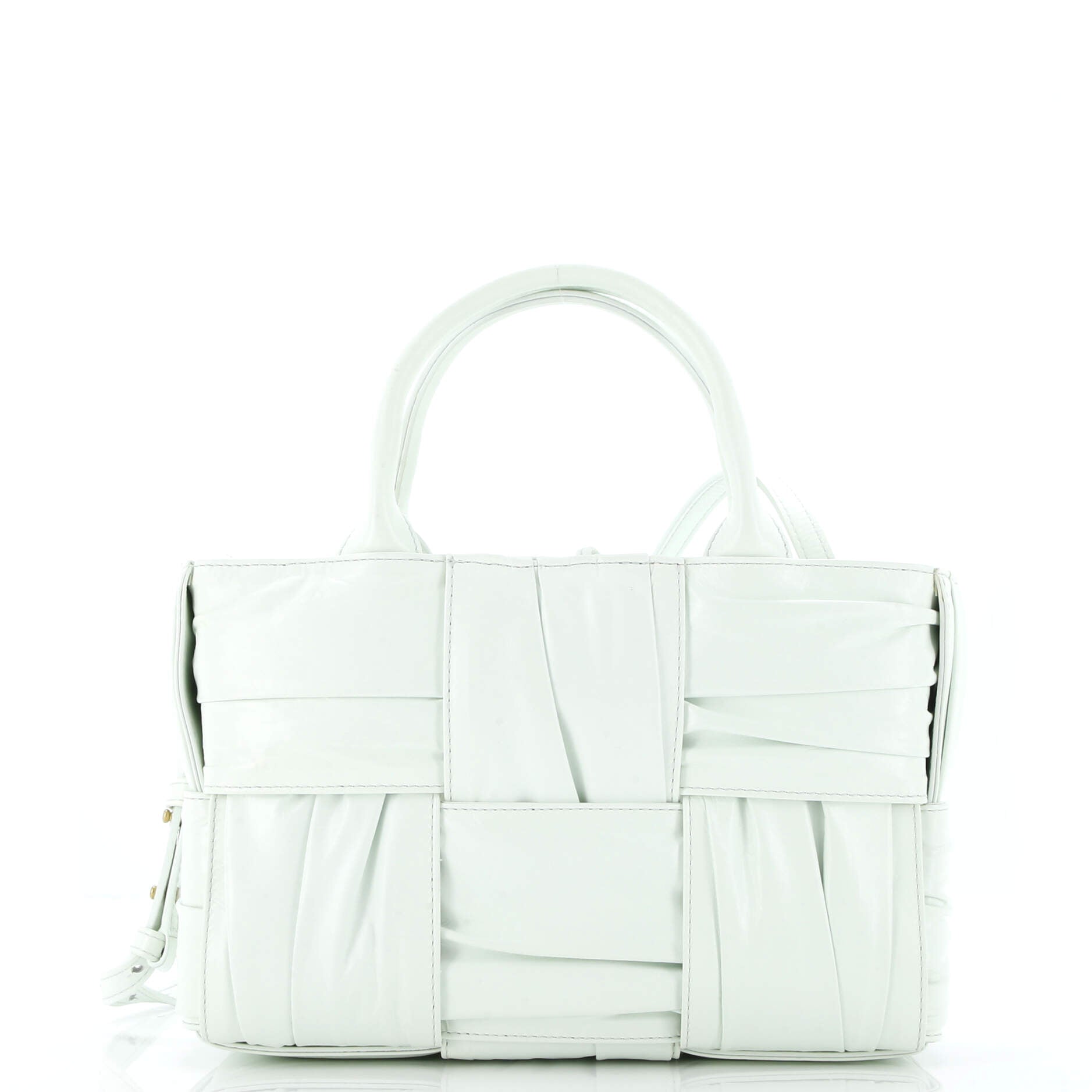 Arco Tote Maxi Intrecciato Plisse Leather Mini