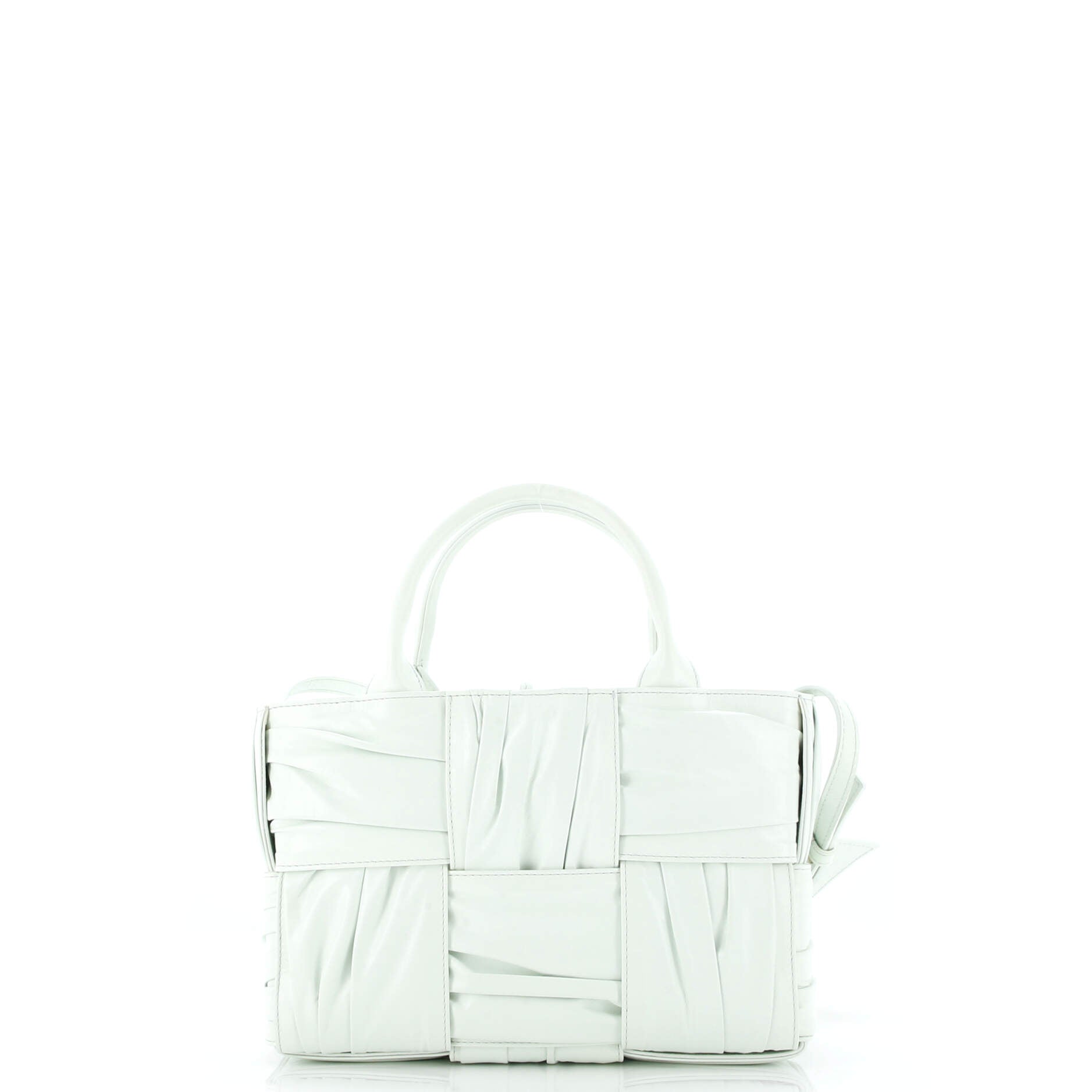 Arco Tote Maxi Intrecciato Plisse Leather Mini