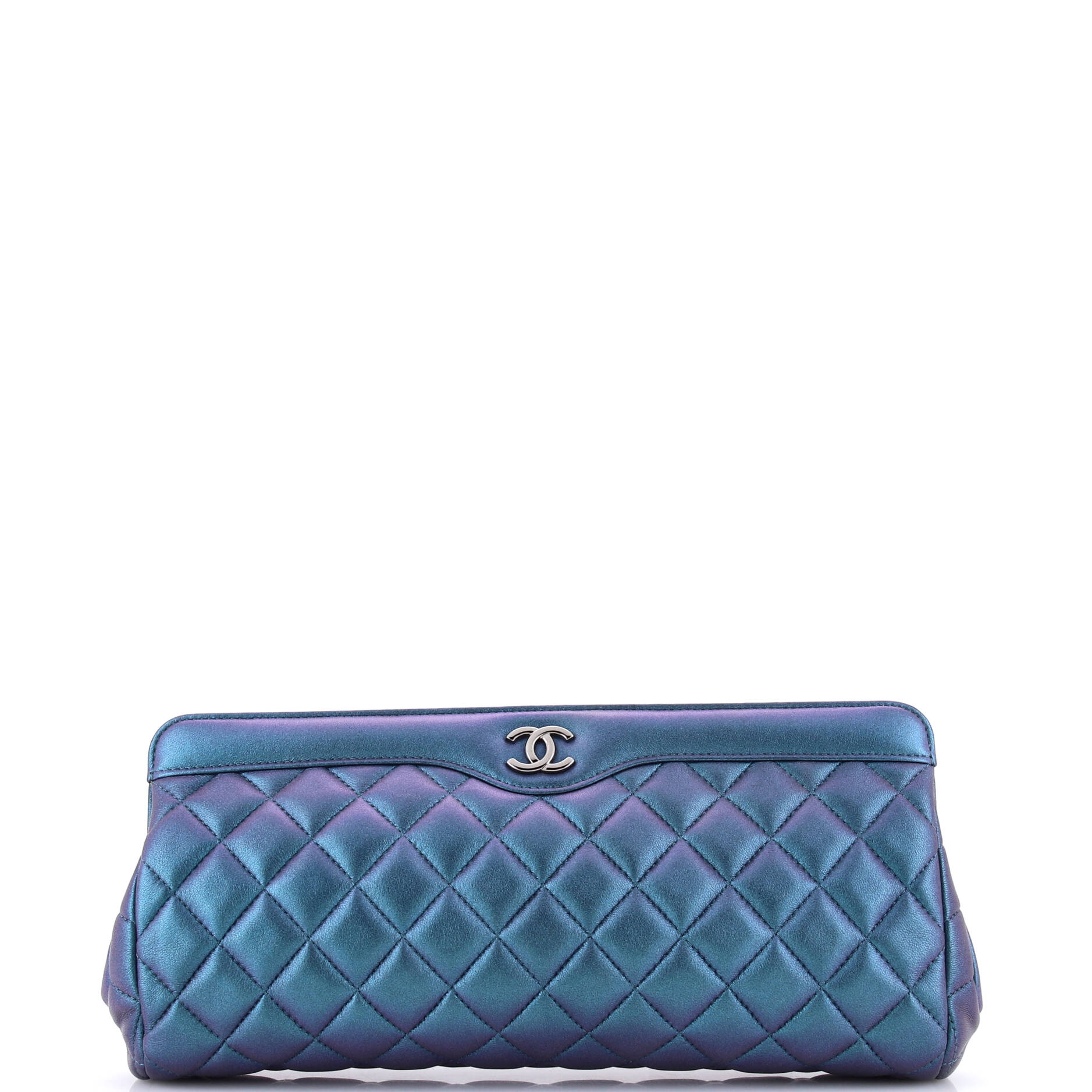 CC Frame Clutch Quilted Lambskin Medium
