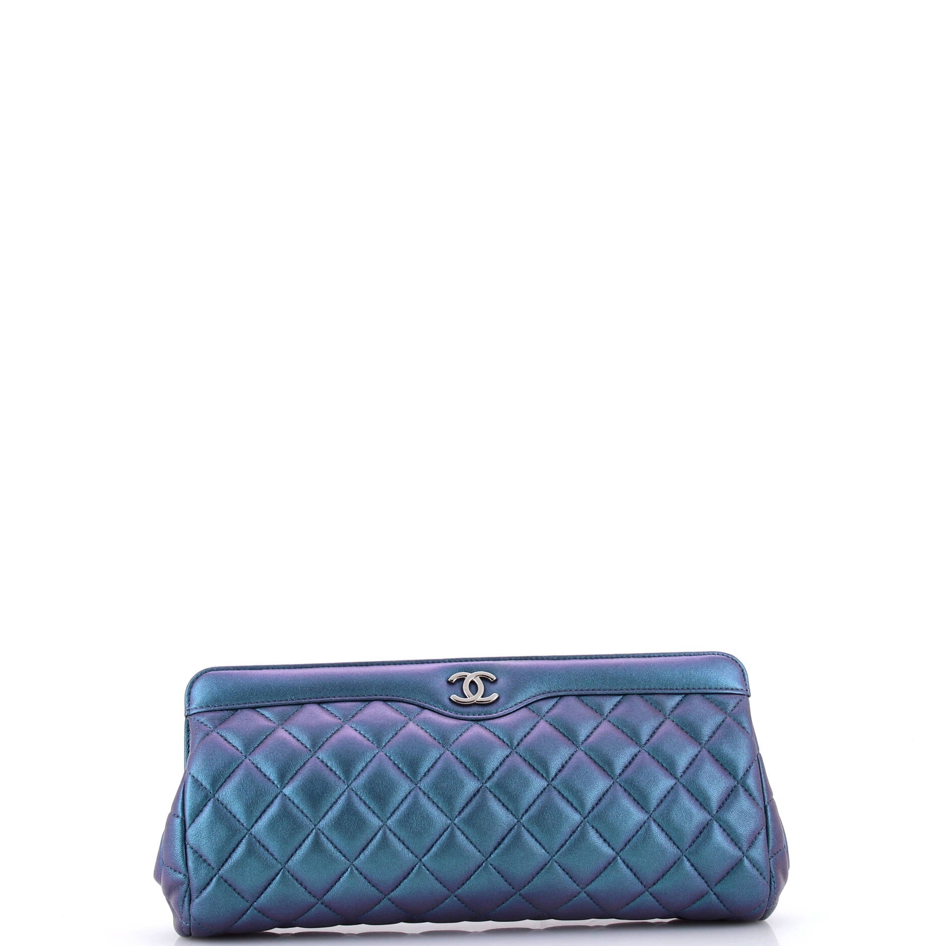 CC Frame Clutch Quilted Lambskin Medium