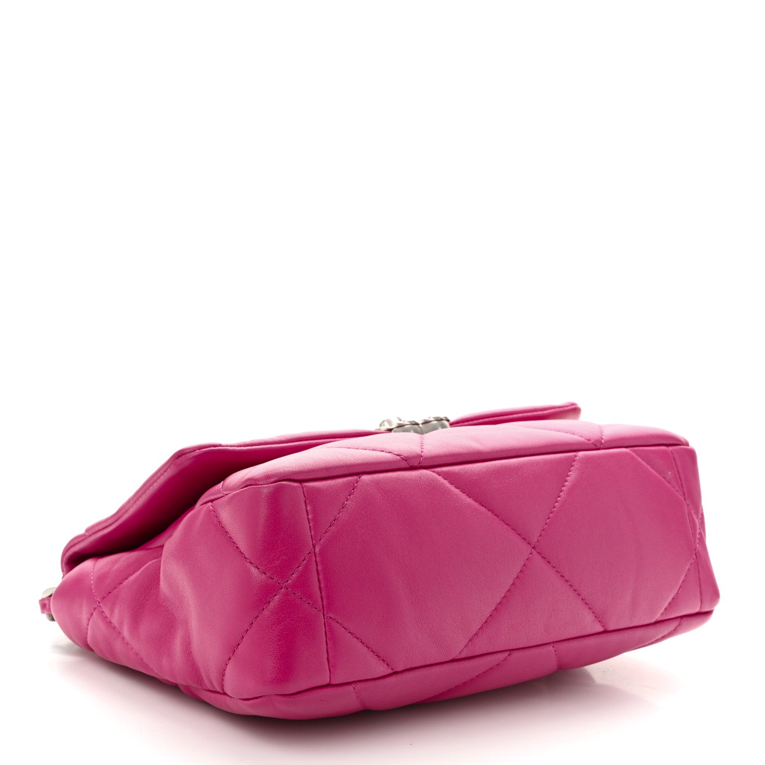 Lambskin Quilted Medium Chanel 19 Flap Dark Pink