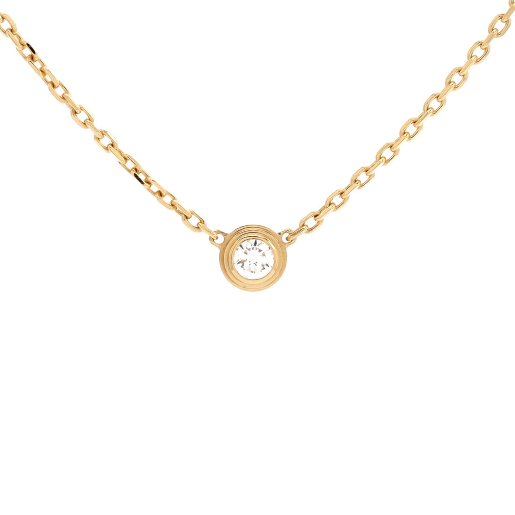 Cartier D'Amour Pendant Necklace 18K Yellow Gold and Diamond XS