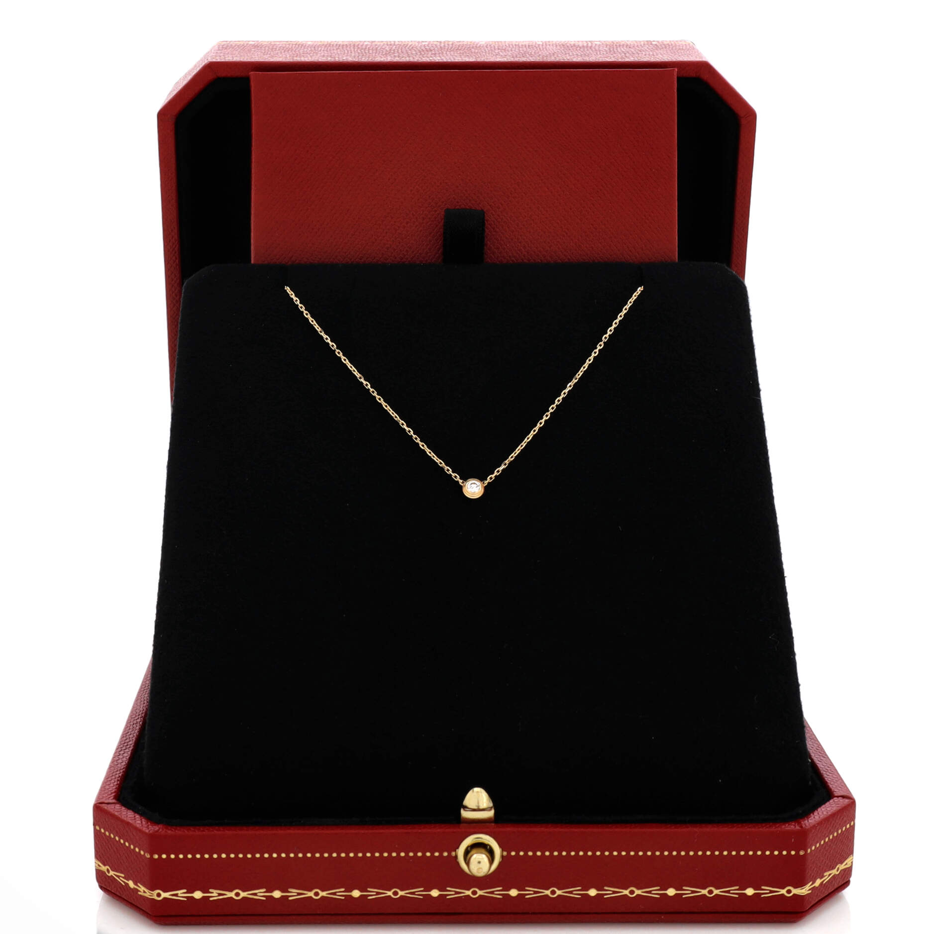 Cartier D'Amour Pendant Necklace 18K Yellow Gold and Diamond XS