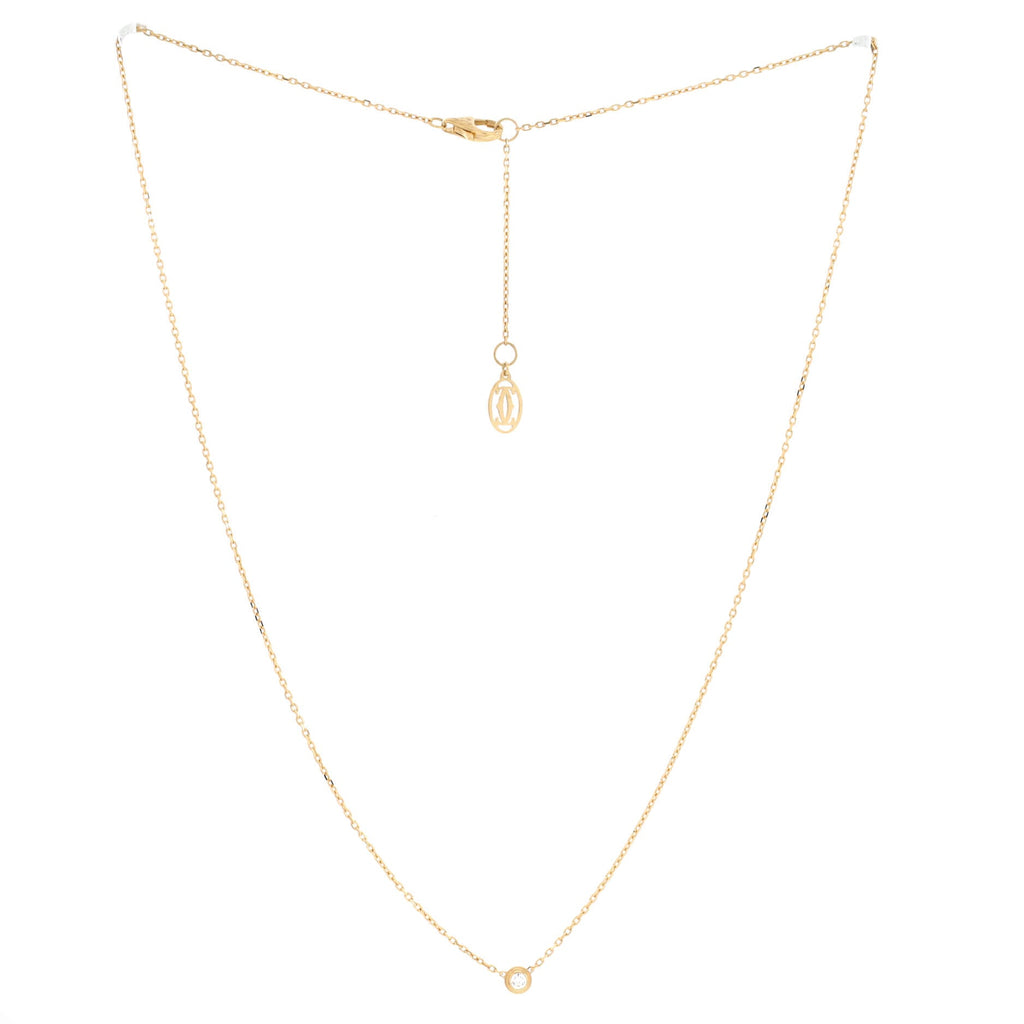 Cartier D'Amour Pendant Necklace 18K Yellow Gold and Diamond XS