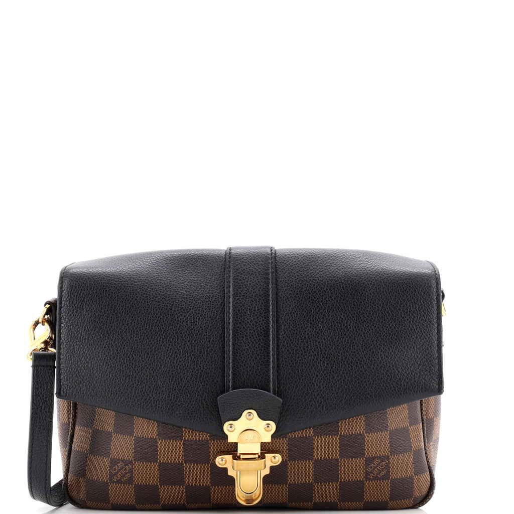 Clapton Handbag Damier and Leather PM