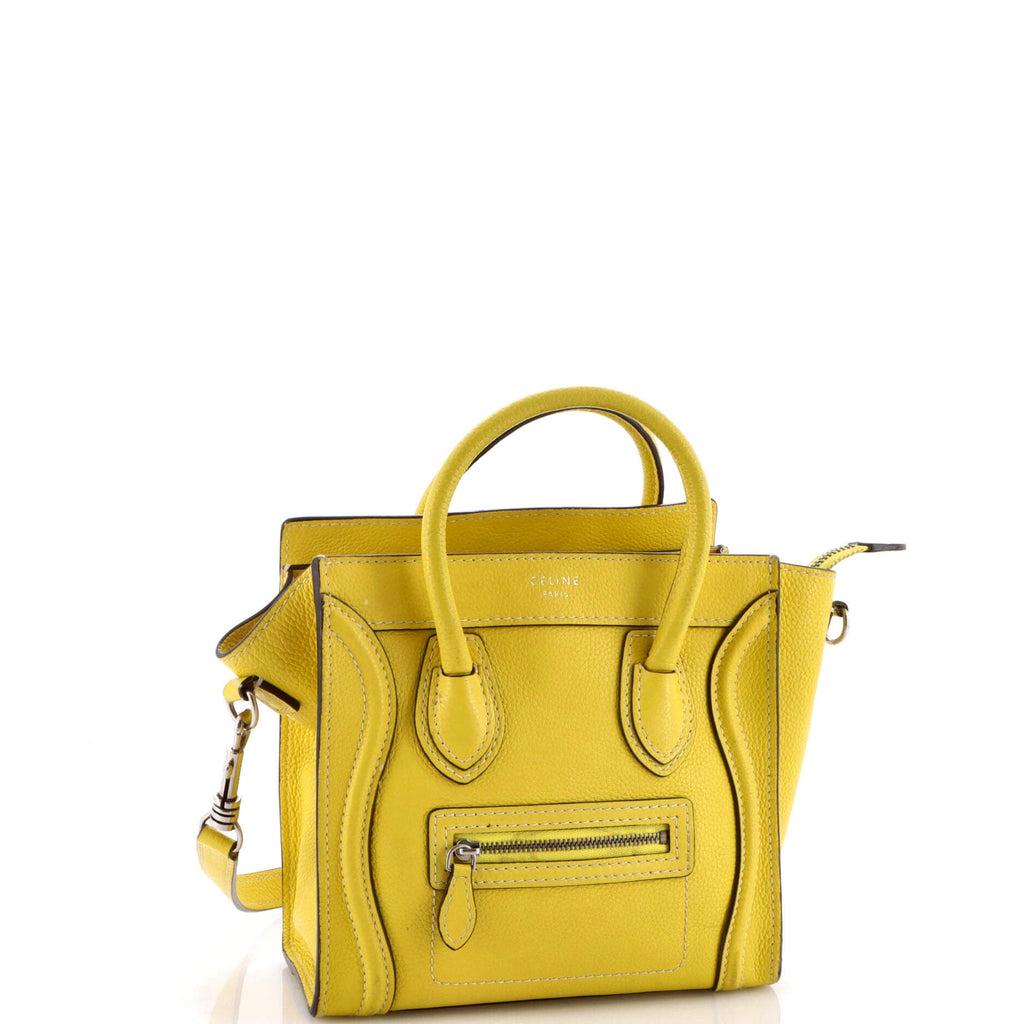 Luggage Bag Grainy Leather Nano