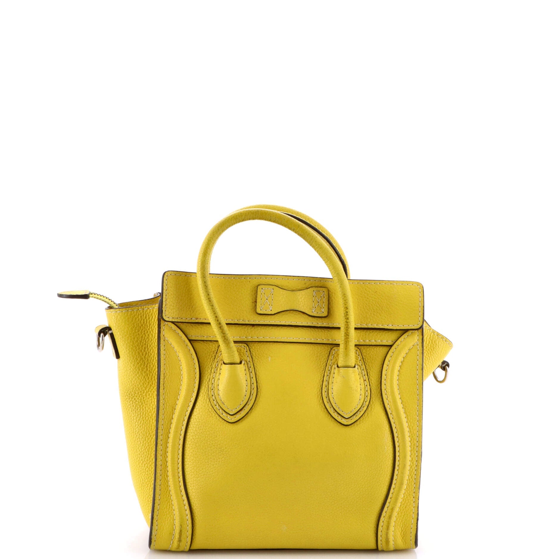 Luggage Bag Grainy Leather Nano