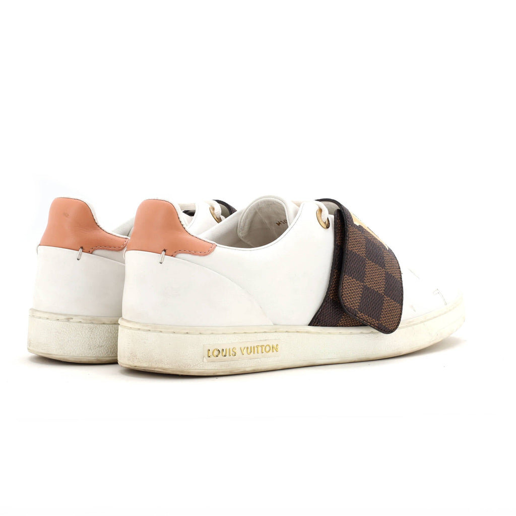 Women's FrontRow Velcro Sneakers Leather with Damier
