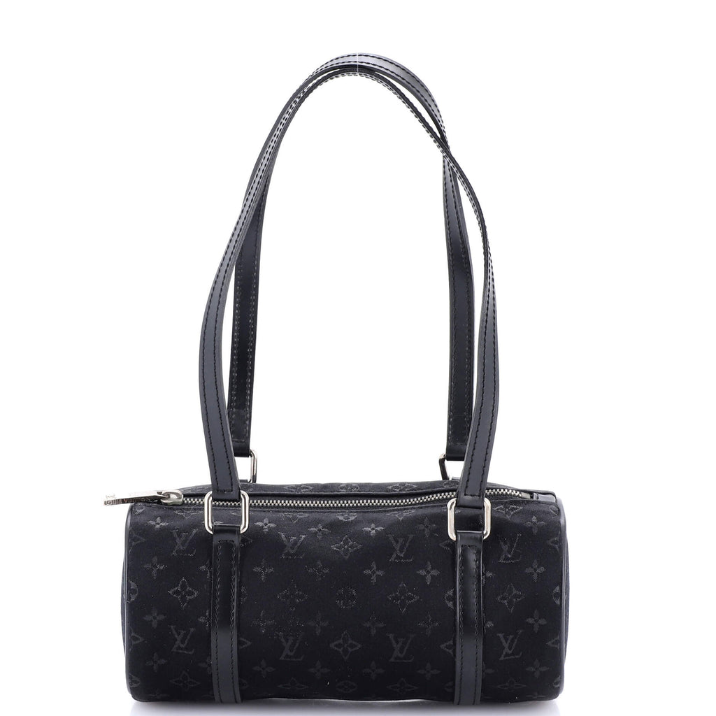 Papillon Handbag Monogram Satin Mini
