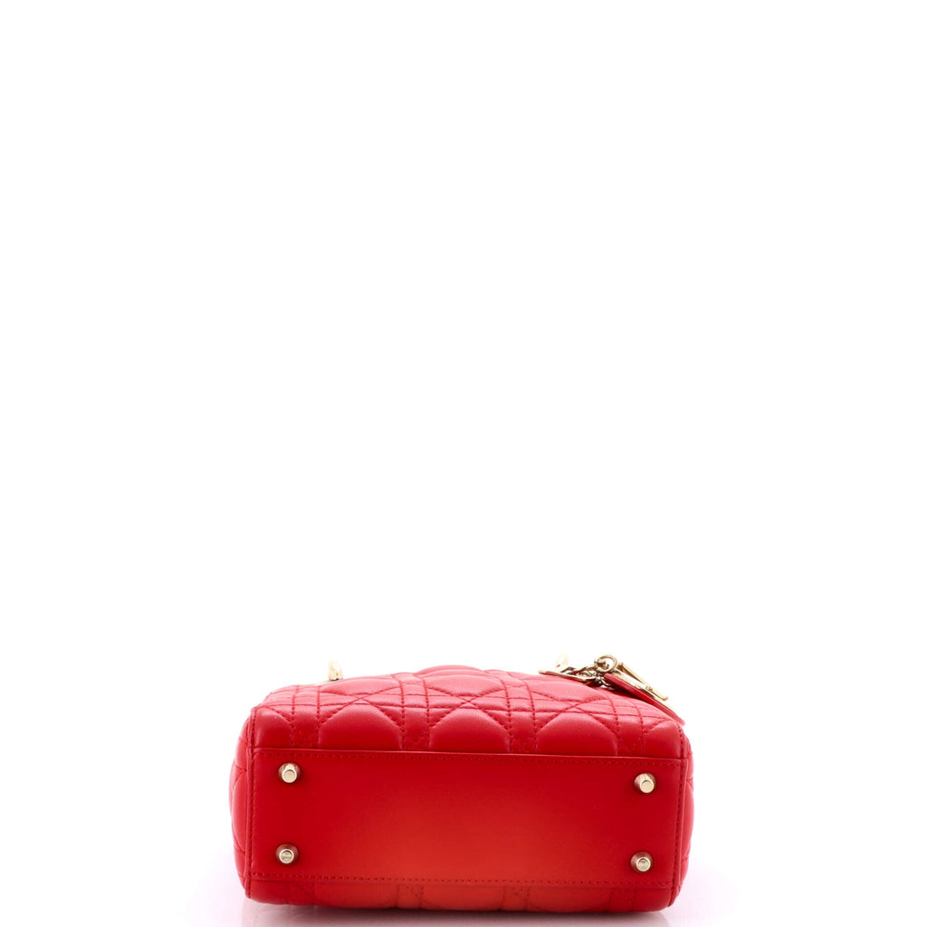 Lady Dior Bag Cannage Quilt Lambskin Mini