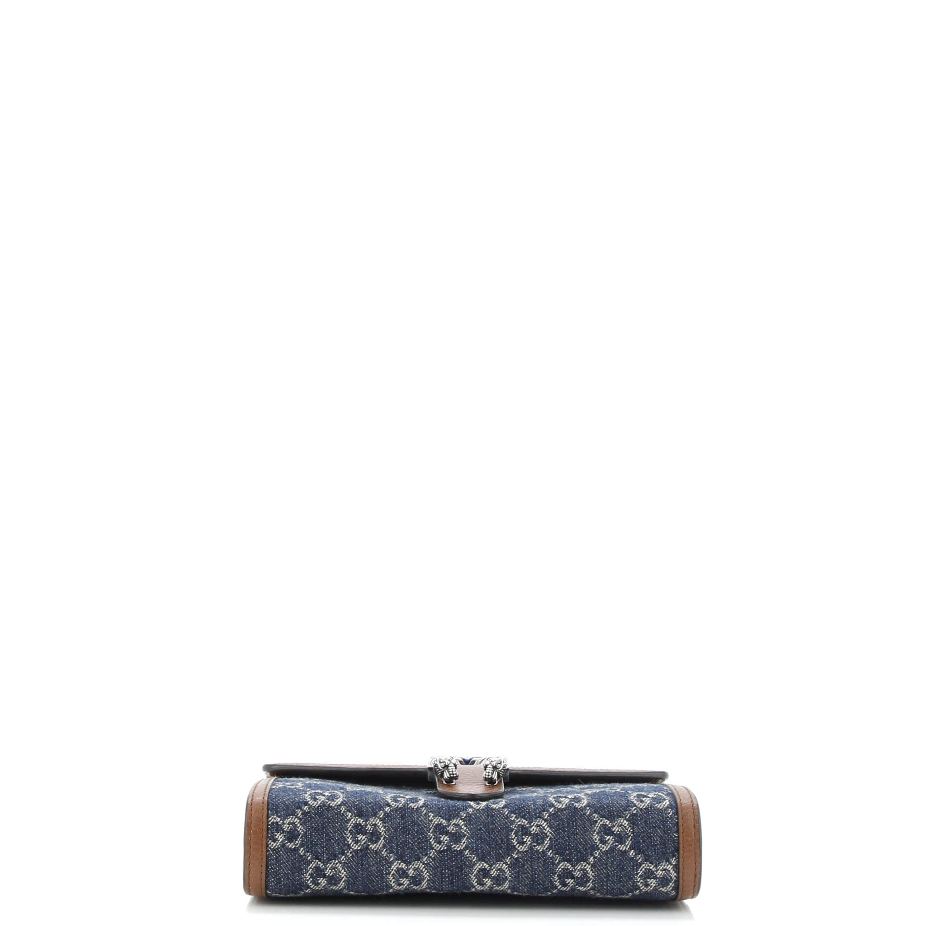 Dionysus Chain Wallet GG Denim Small