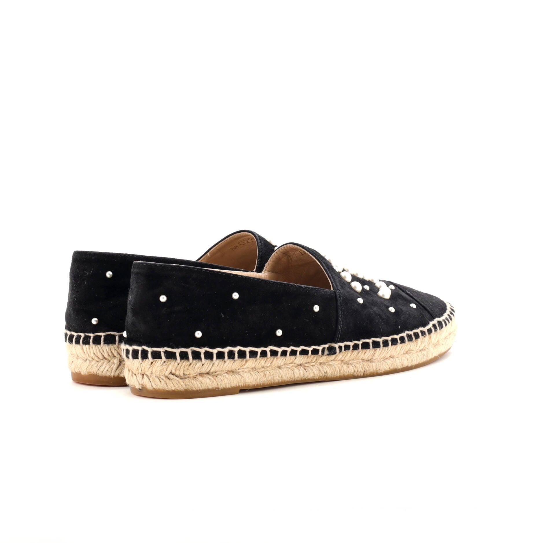 Women's CC Cap Toe Espadrilles Embellished Suede