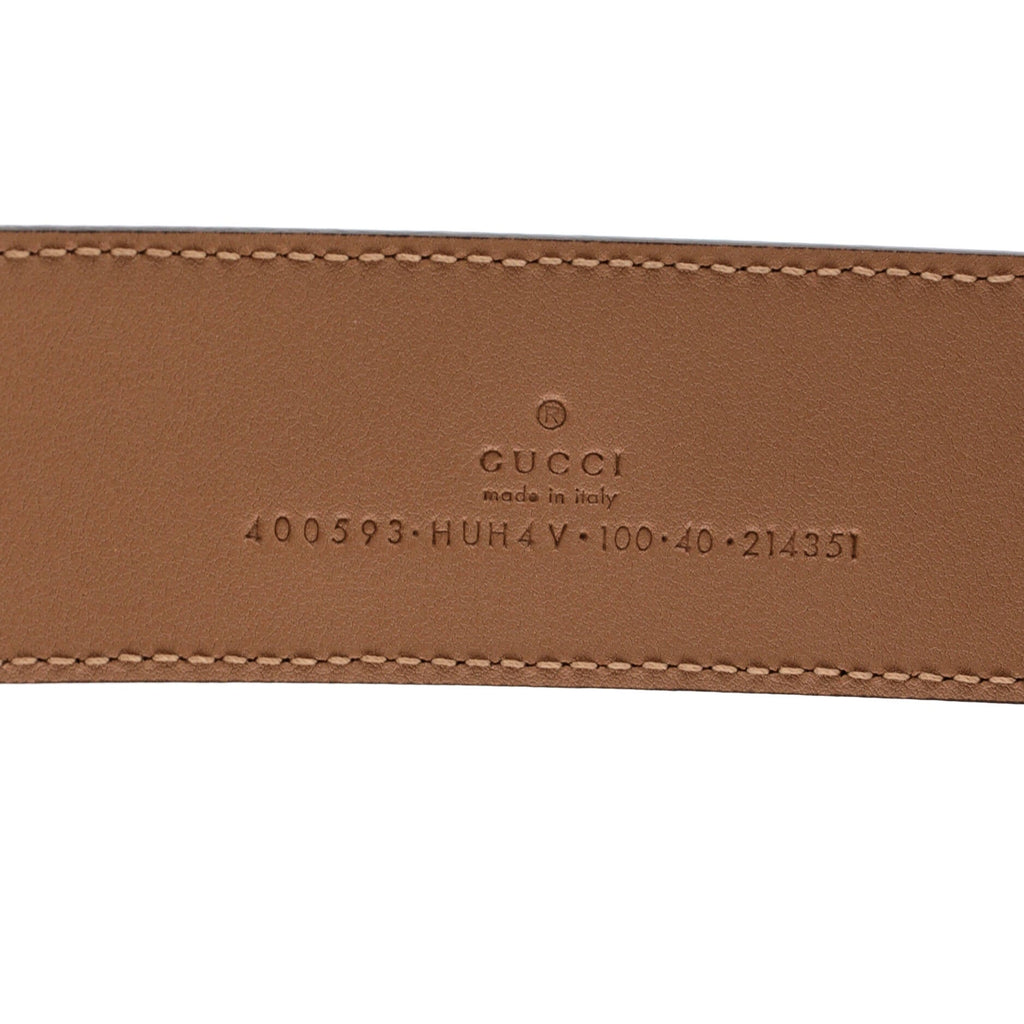 GG Marmont Belt GG Coated Canvas Wide