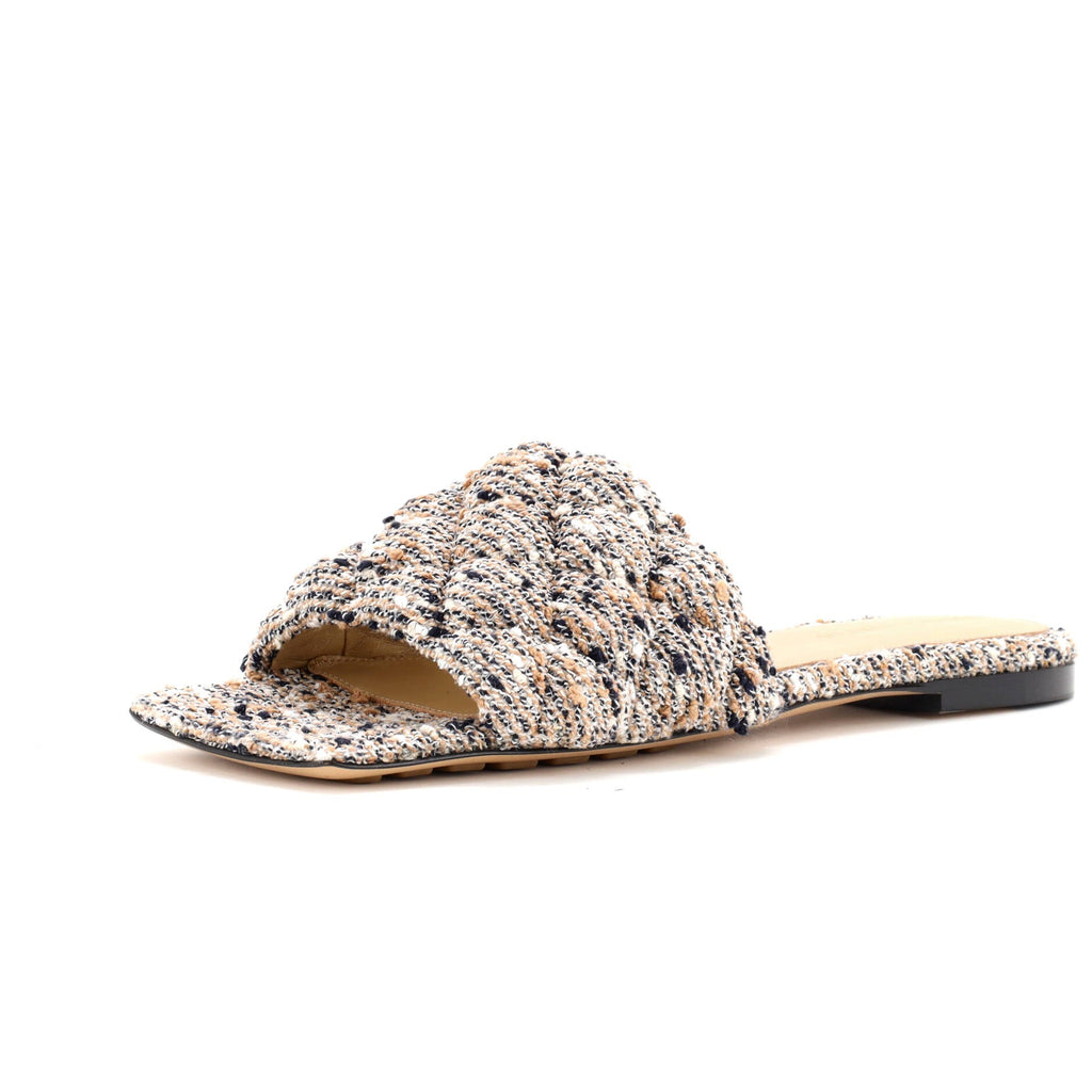 Women's The Padded Flat Sandals Quilted Boucle