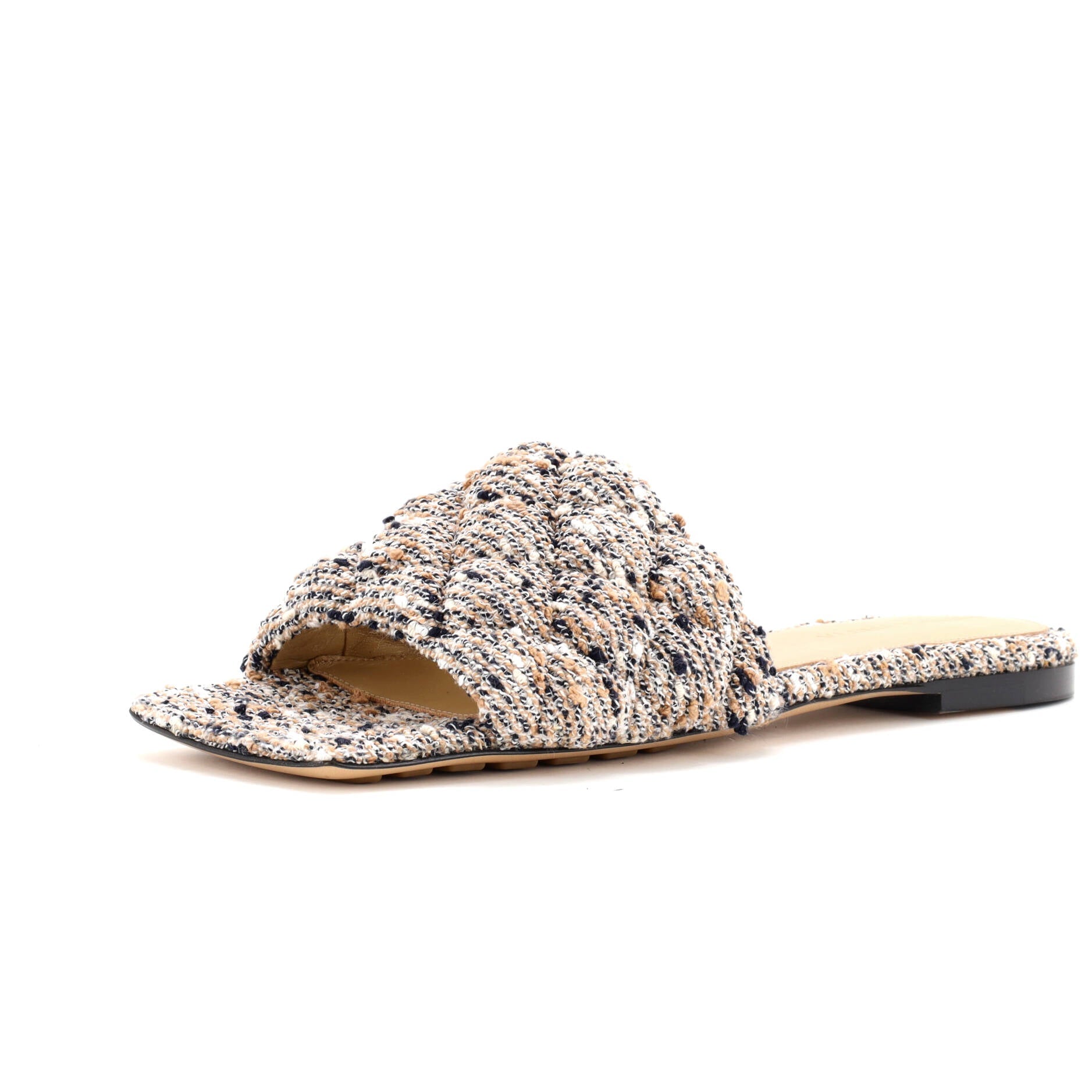 Women's The Padded Flat Sandals Quilted Boucle