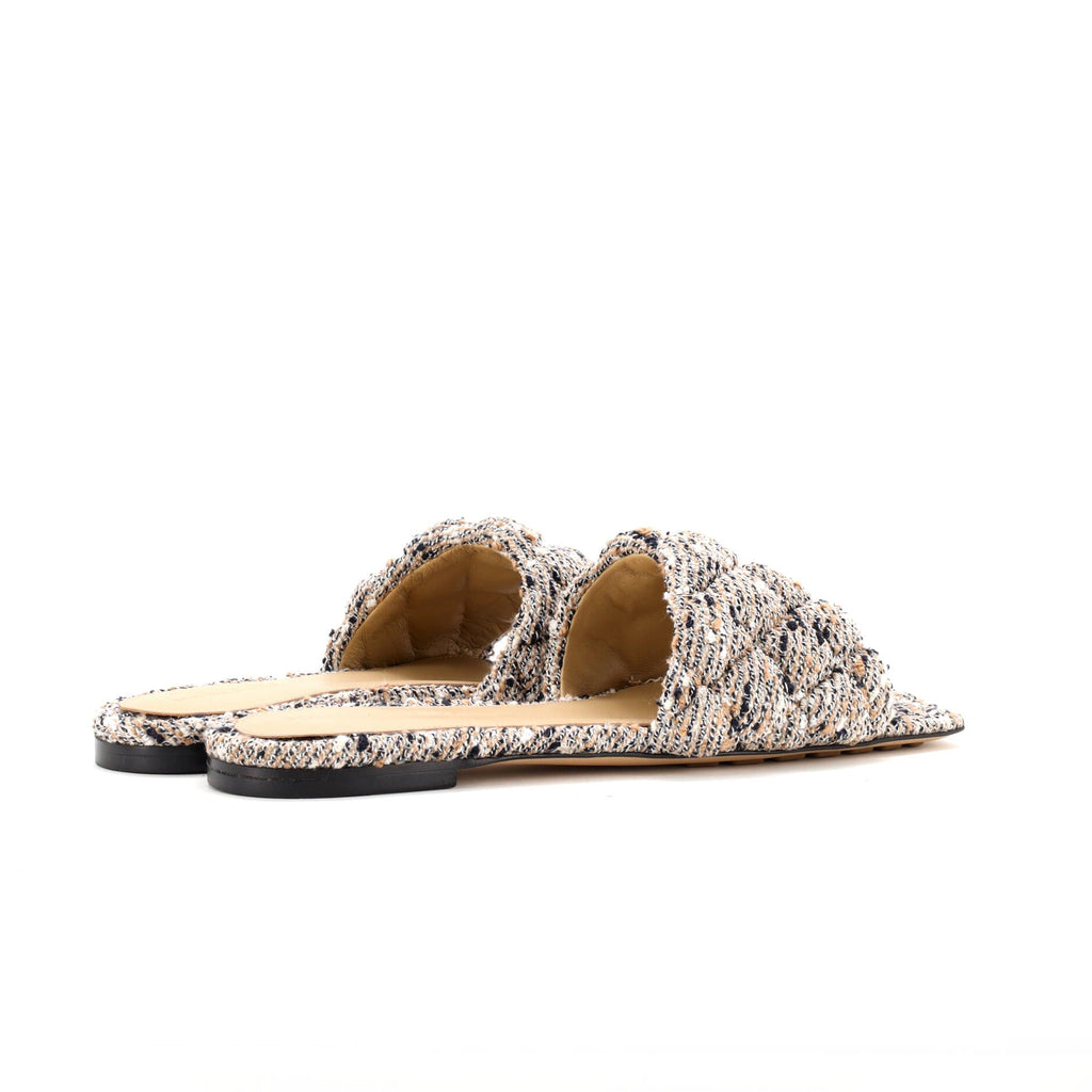 Women's The Padded Flat Sandals Quilted Boucle