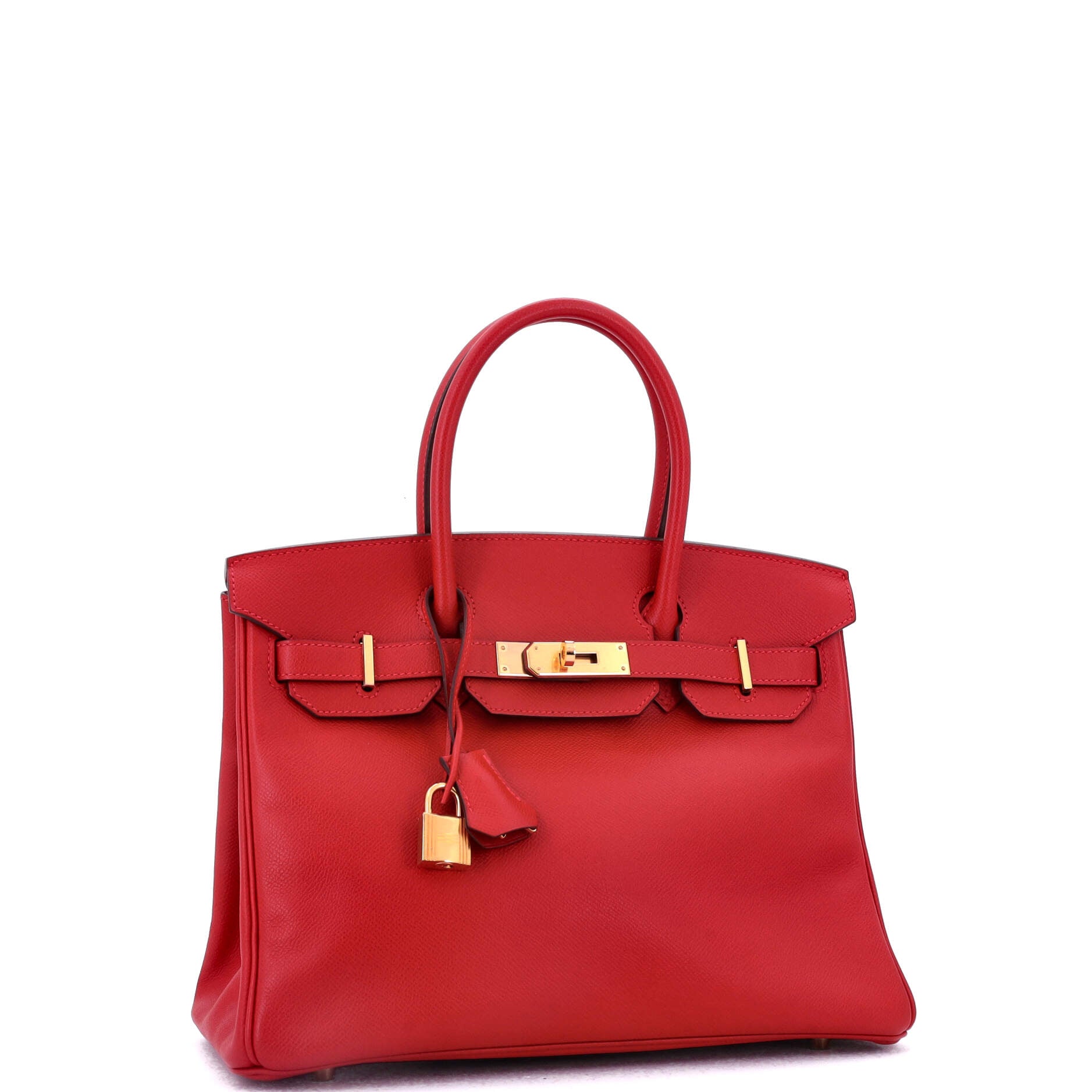 Birkin Handbag Rouge Casaque Epsom with Gold Hardware 30
