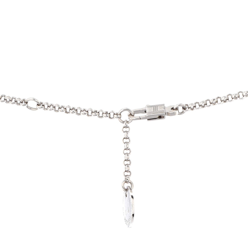 Kelly Clochette Pendant Necklace 18K White Gold with Diamonds Small