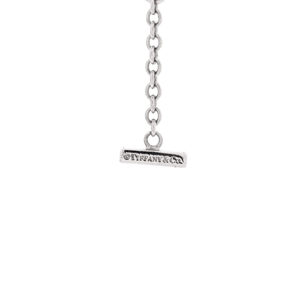 T Smile Chain Bracelet 18K White Gold with Diamonds Medium
