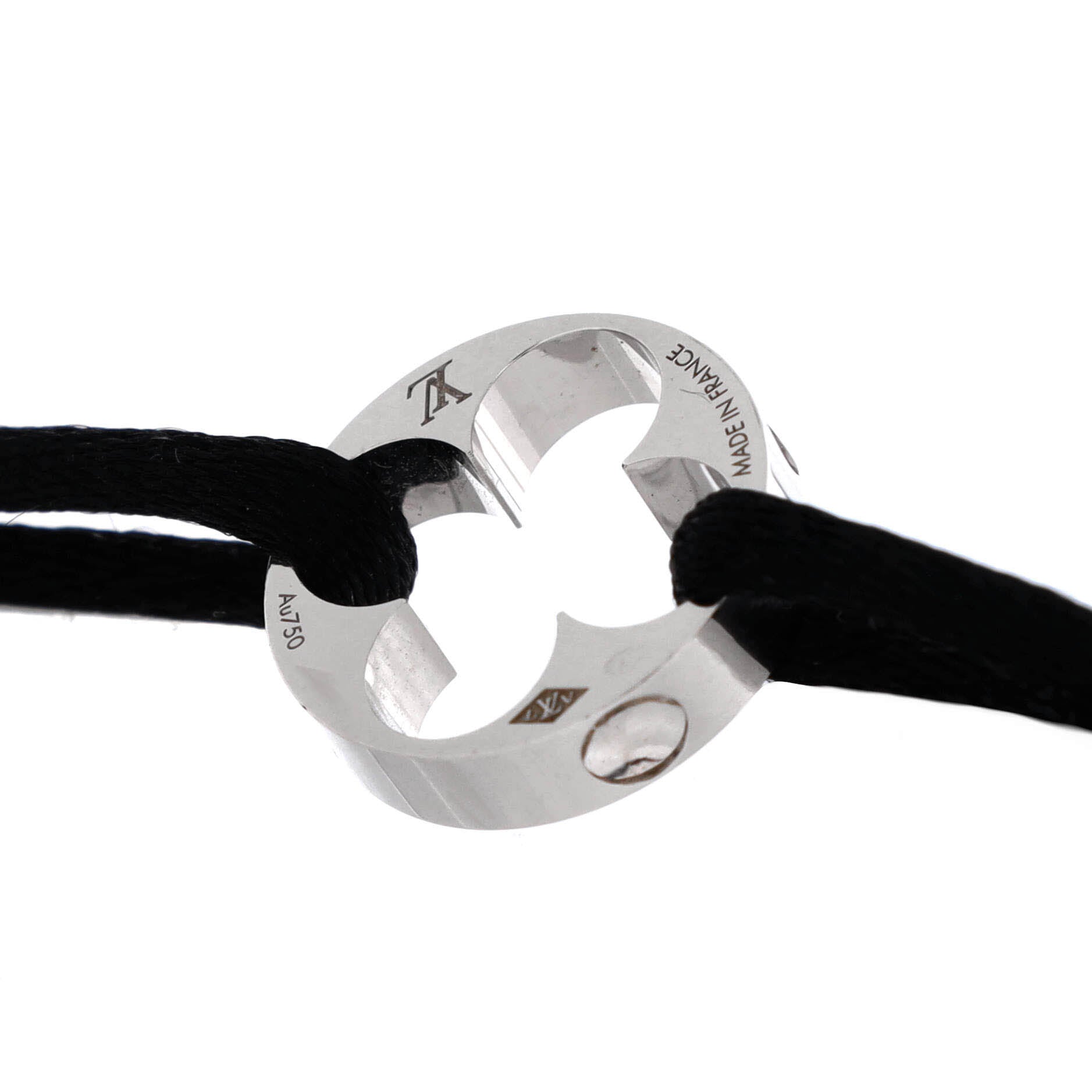 Empreinte Bracelet Silk Cord with 18K White Gold