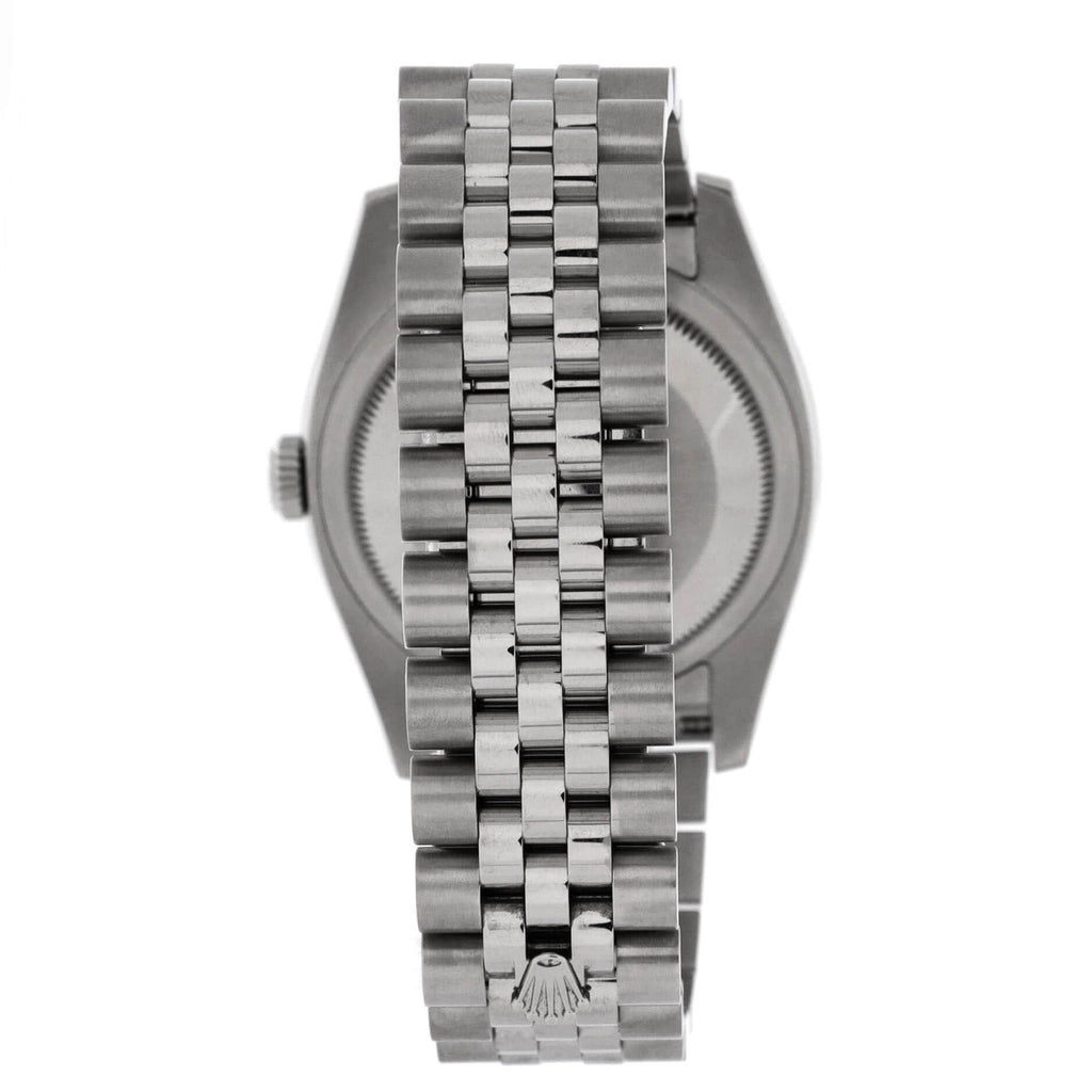 Oyster Perpetual Datejust Automatic Watch Stainless Steel and White Gold with Diamond Markers 36