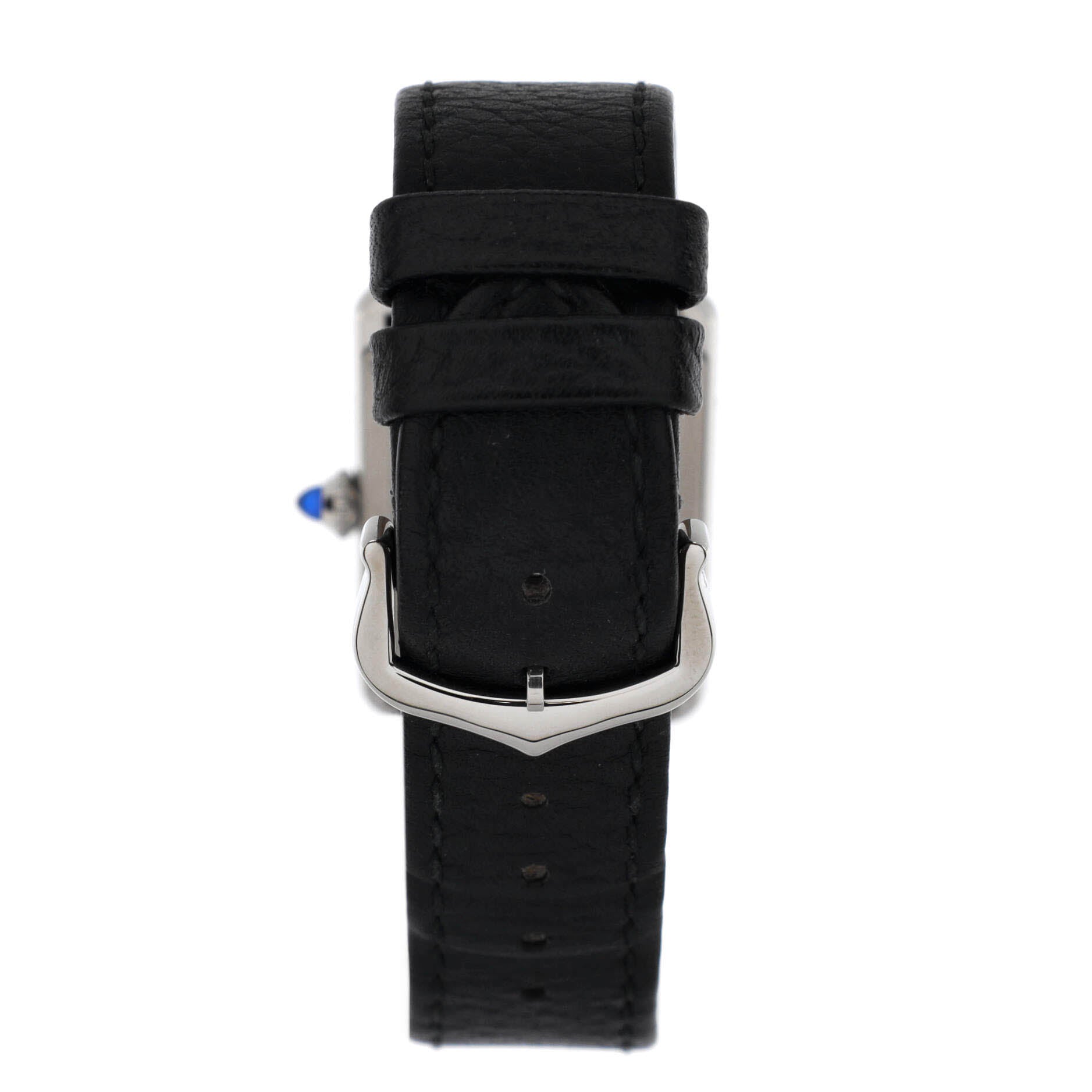 Must de Cartier Tank Quartz Watch Stainless Steel and Leather 25