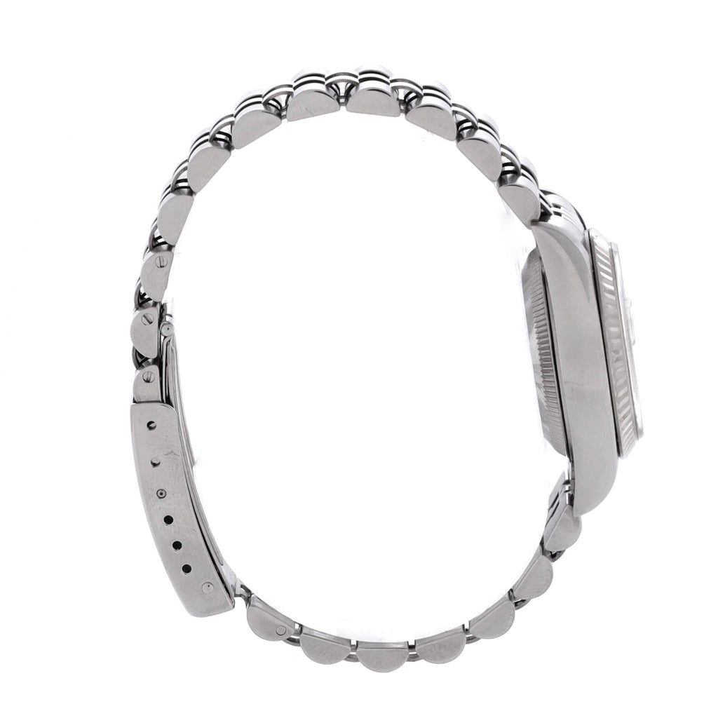 Oyster Perpetual Datejust Automatic Watch Stainless Steel and White Gold with Diamond Markers 26