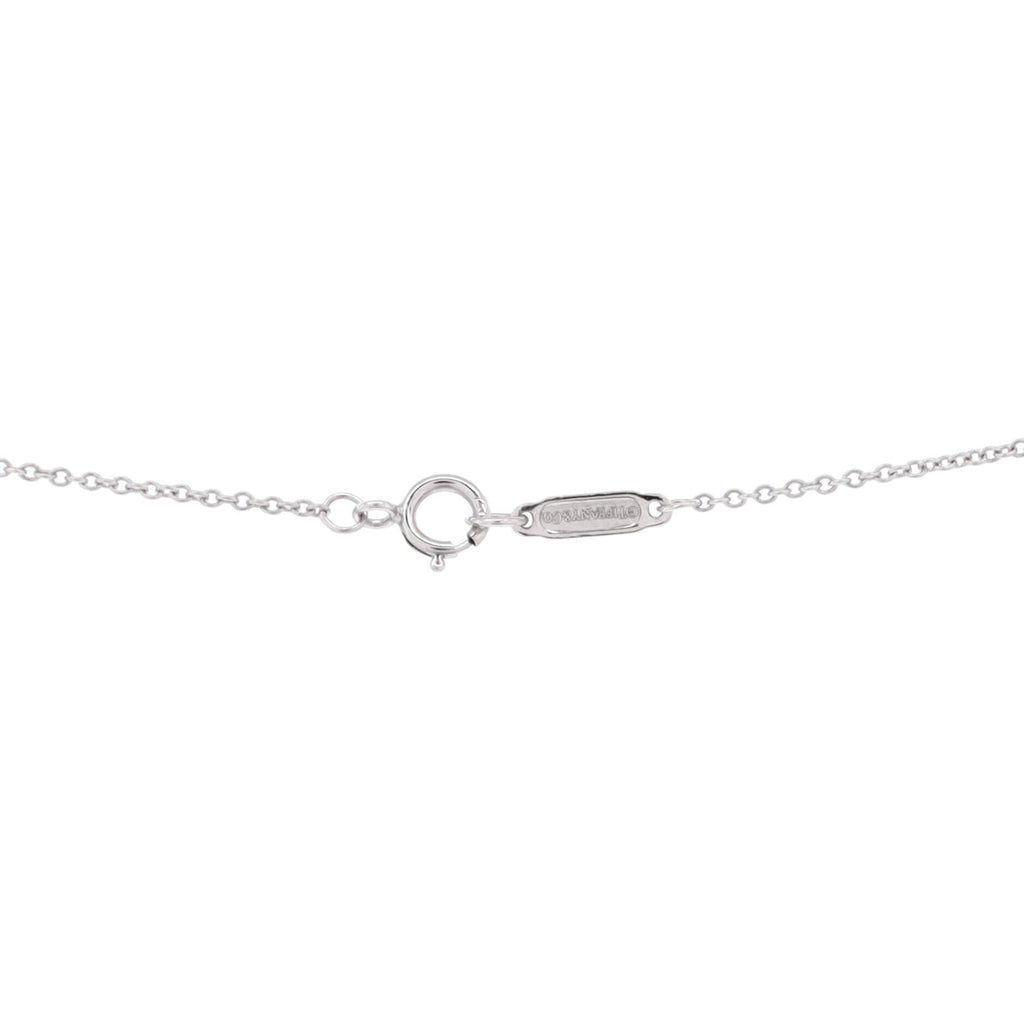 Metro Cross Pendant Necklace 18K White Gold and Diamonds Medium