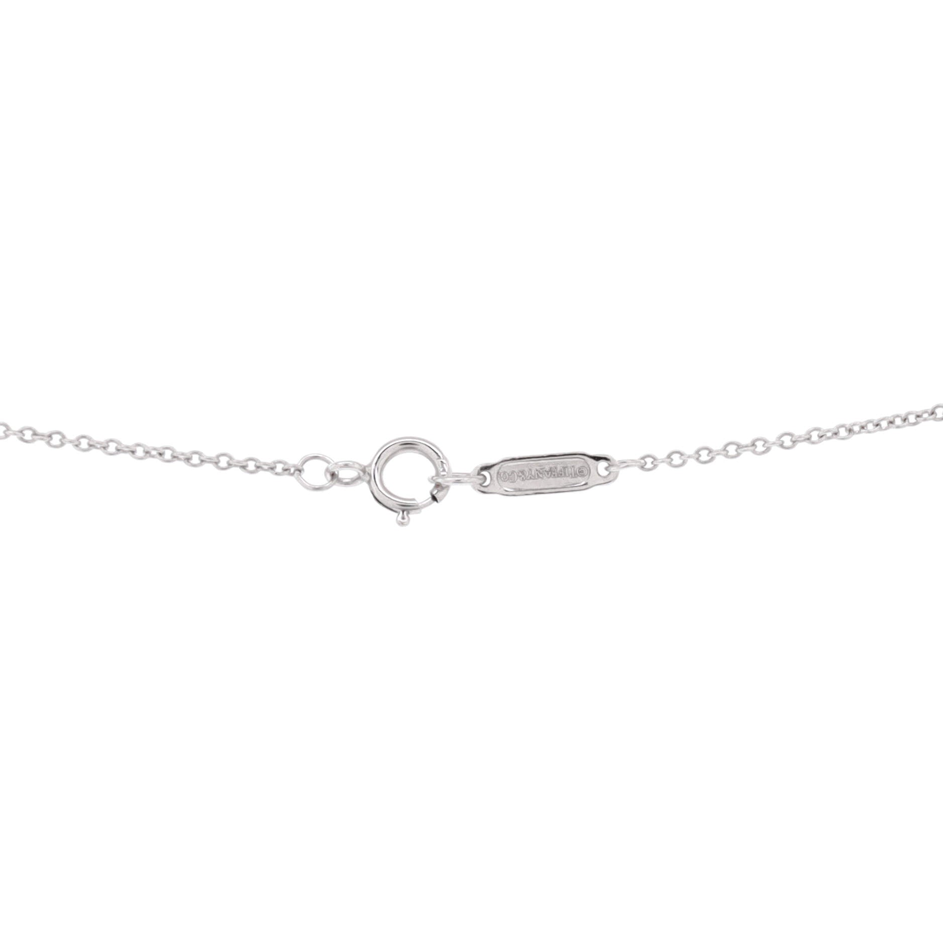 Metro Cross Pendant Necklace 18K White Gold and Diamonds Medium