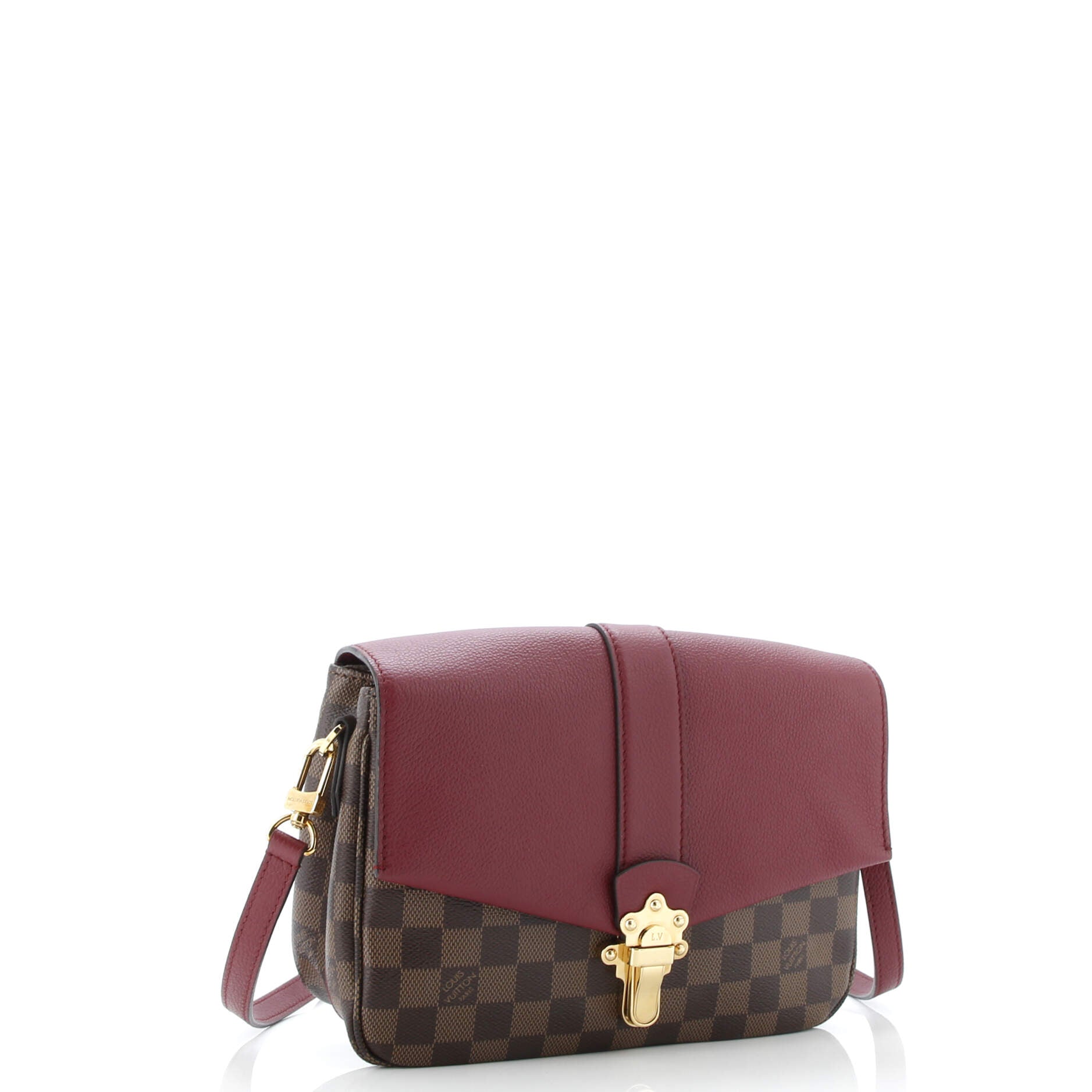 Clapton Handbag Damier and Leather PM