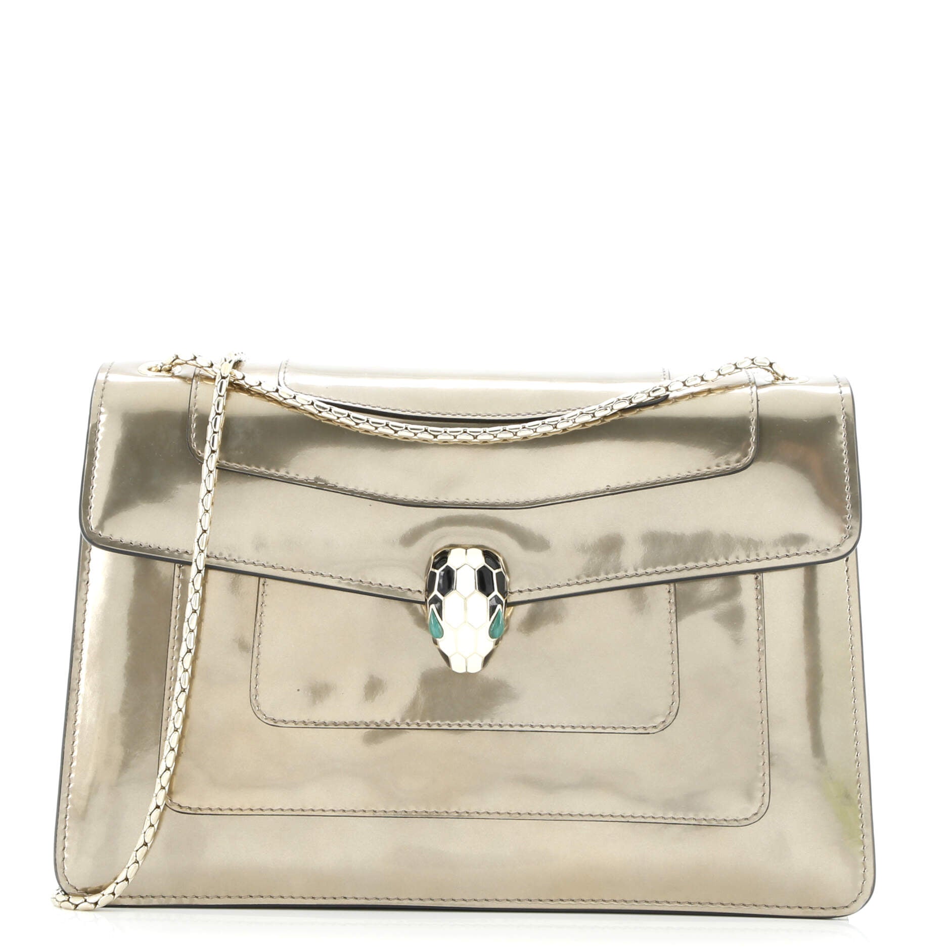 Serpenti Forever Shoulder Bag Patent Medium