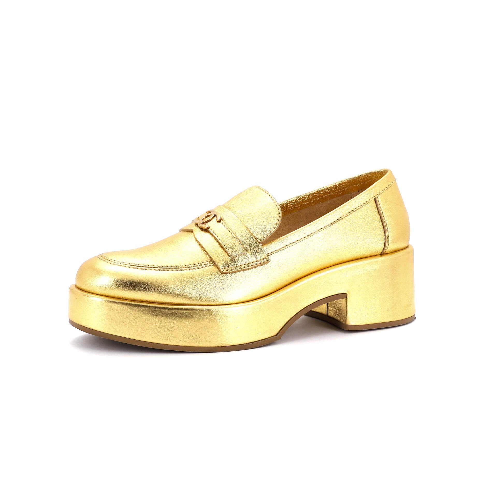 Women's CC Platform Loafers Leather