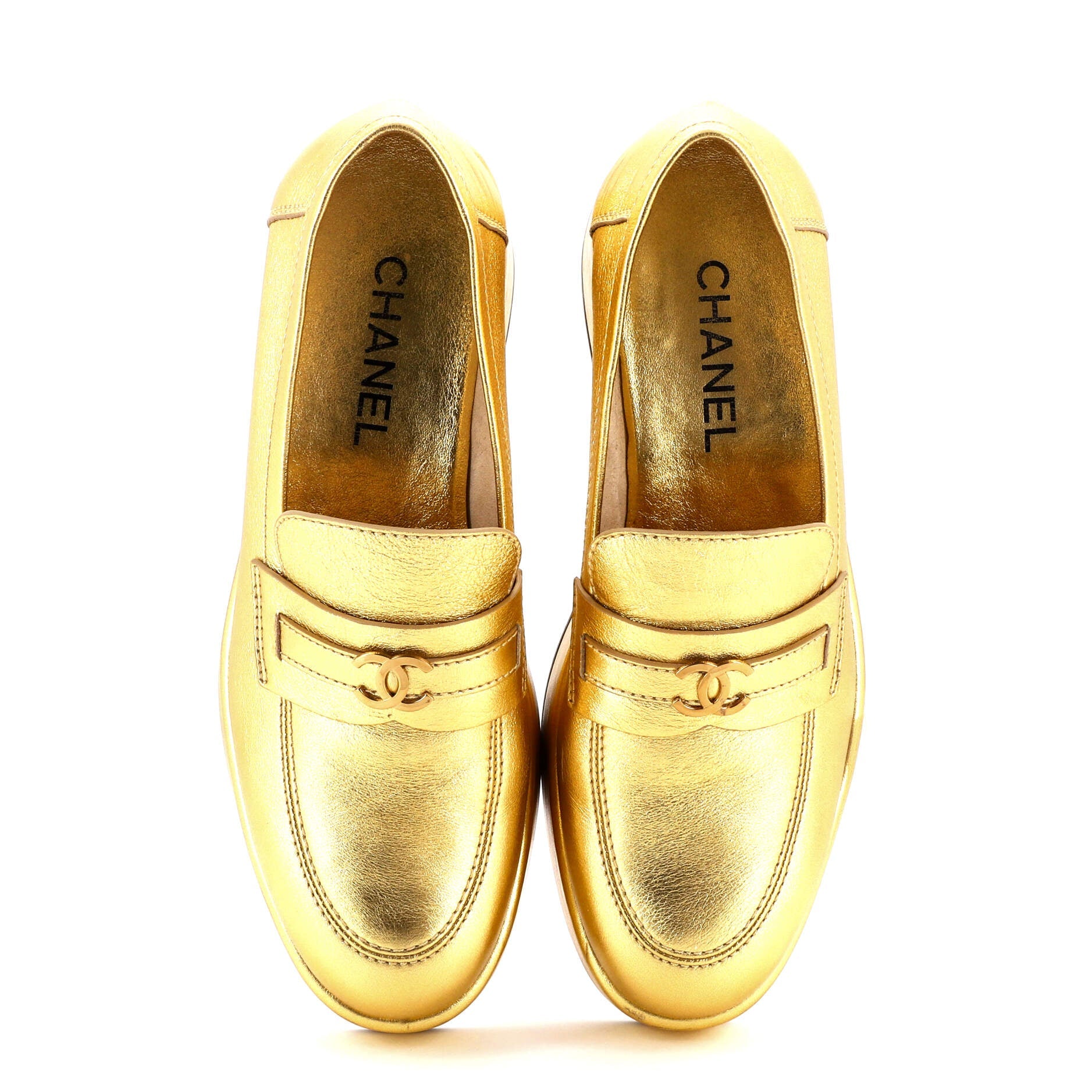 Women's CC Platform Loafers Leather