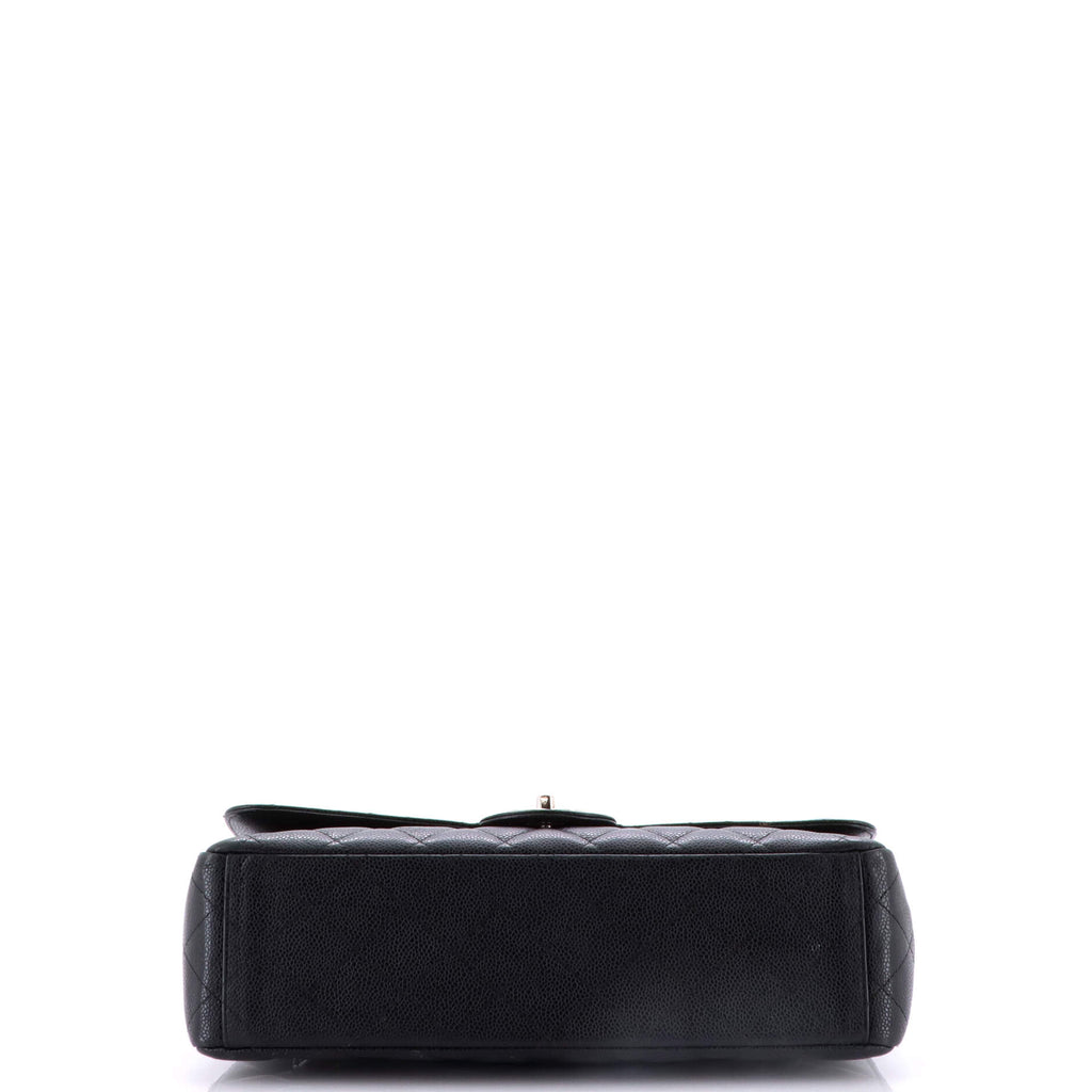 Classic Double Flap Bag Quilted Caviar Maxi