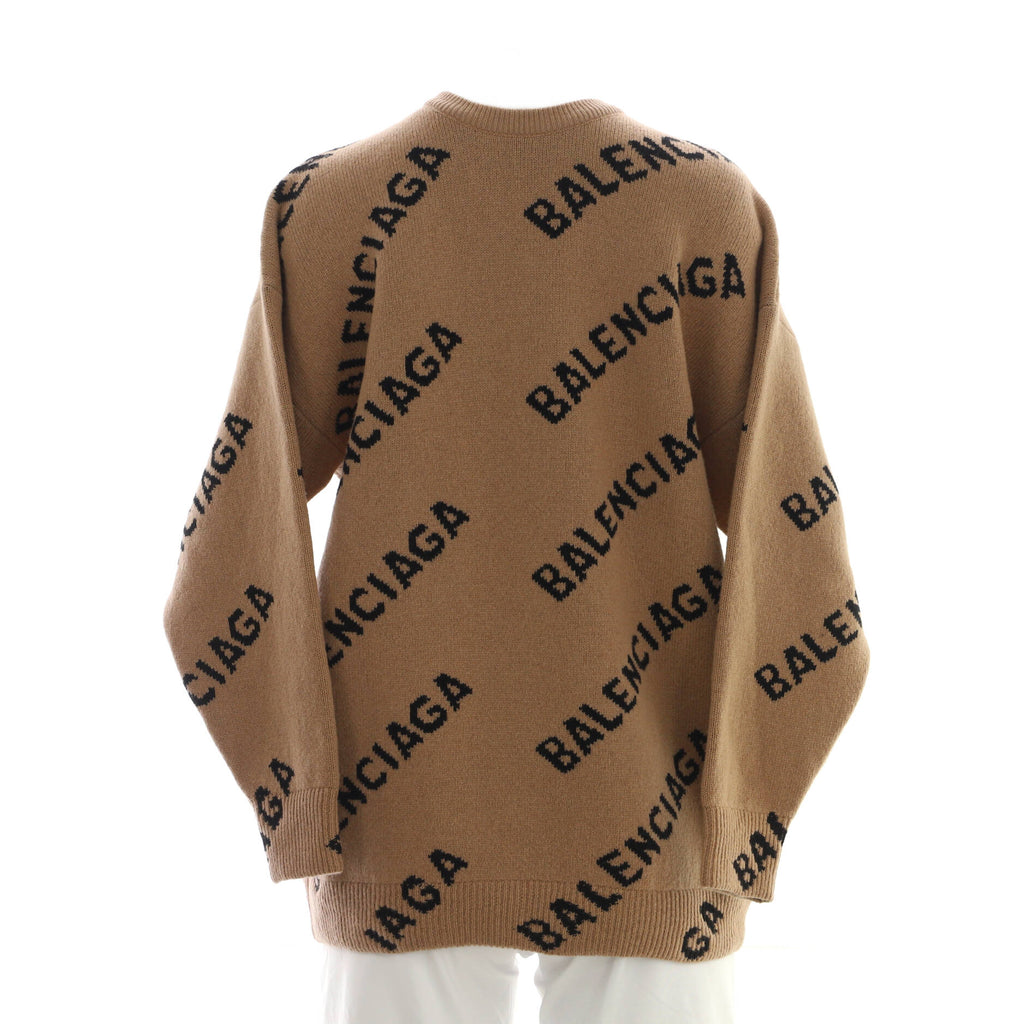All Over Logo Sweater Cotton Blend