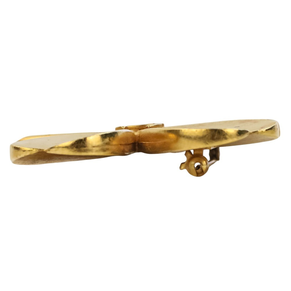 Chanel Clover Motif Coco Mark Brooch
