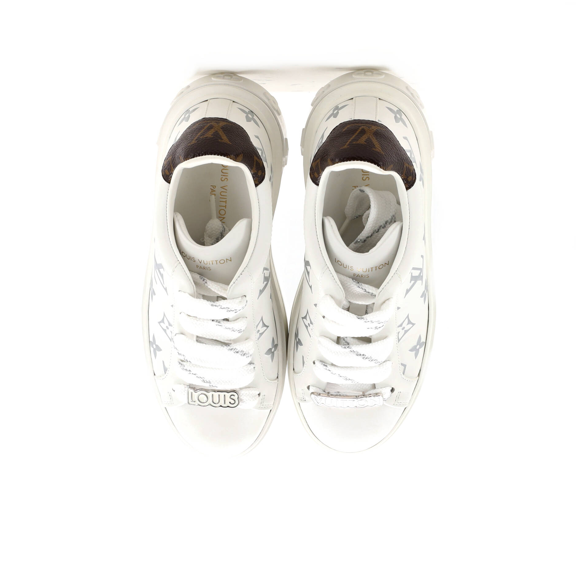 Women's Time Out Sneakers Monogram Print Leather