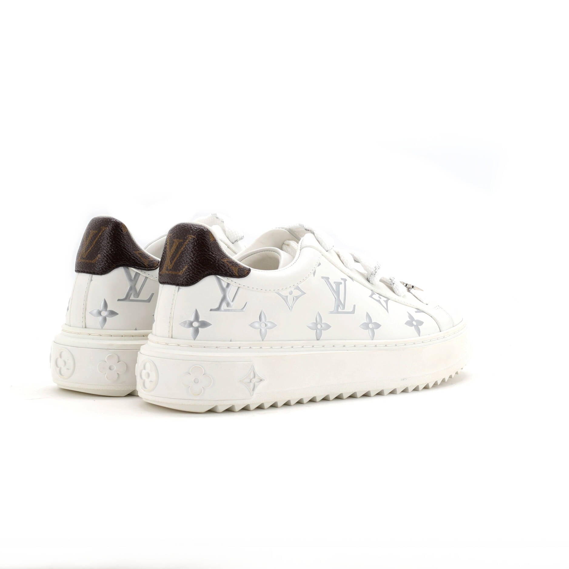 Women's Time Out Sneakers Monogram Print Leather