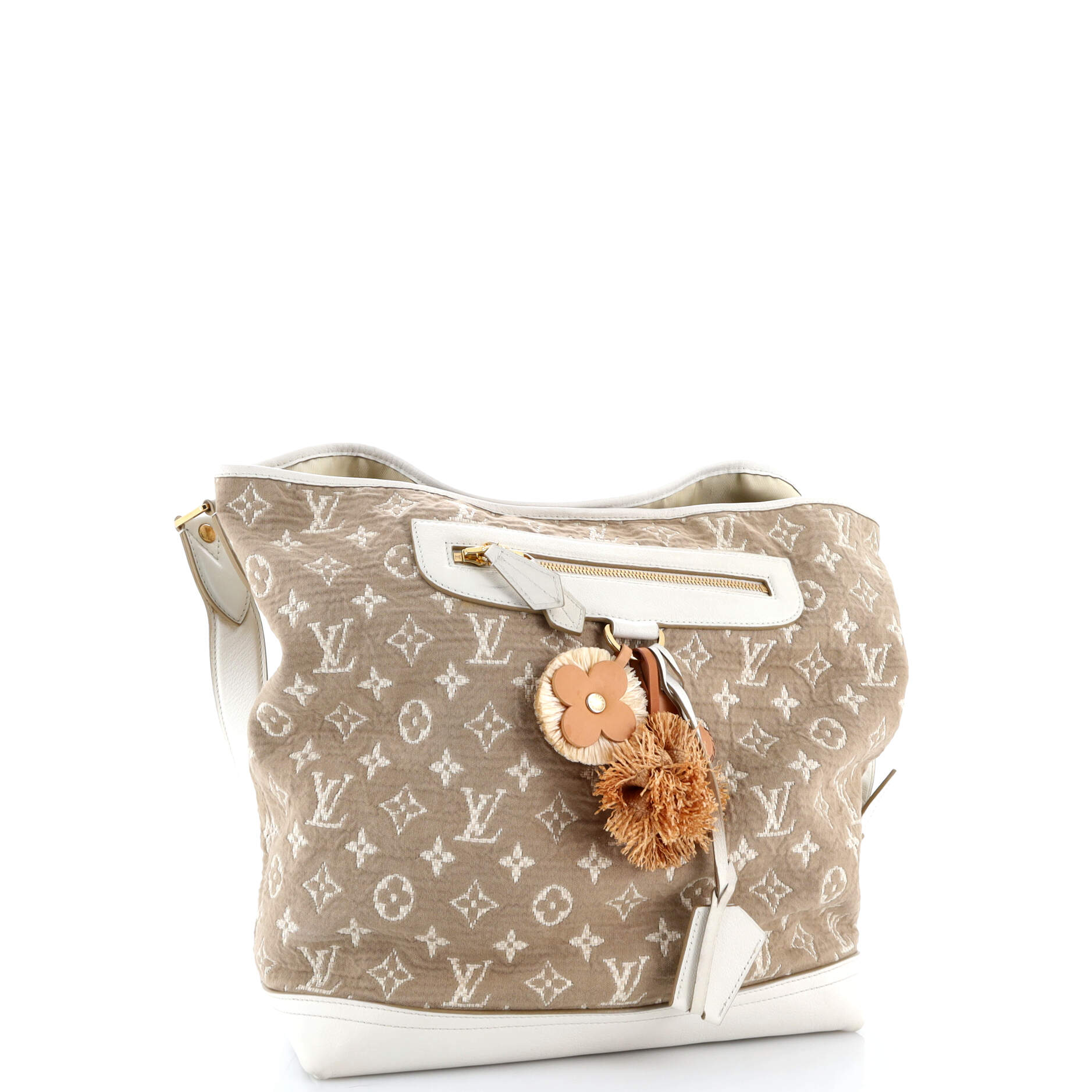 Besace Handbag Monogram Sabbia