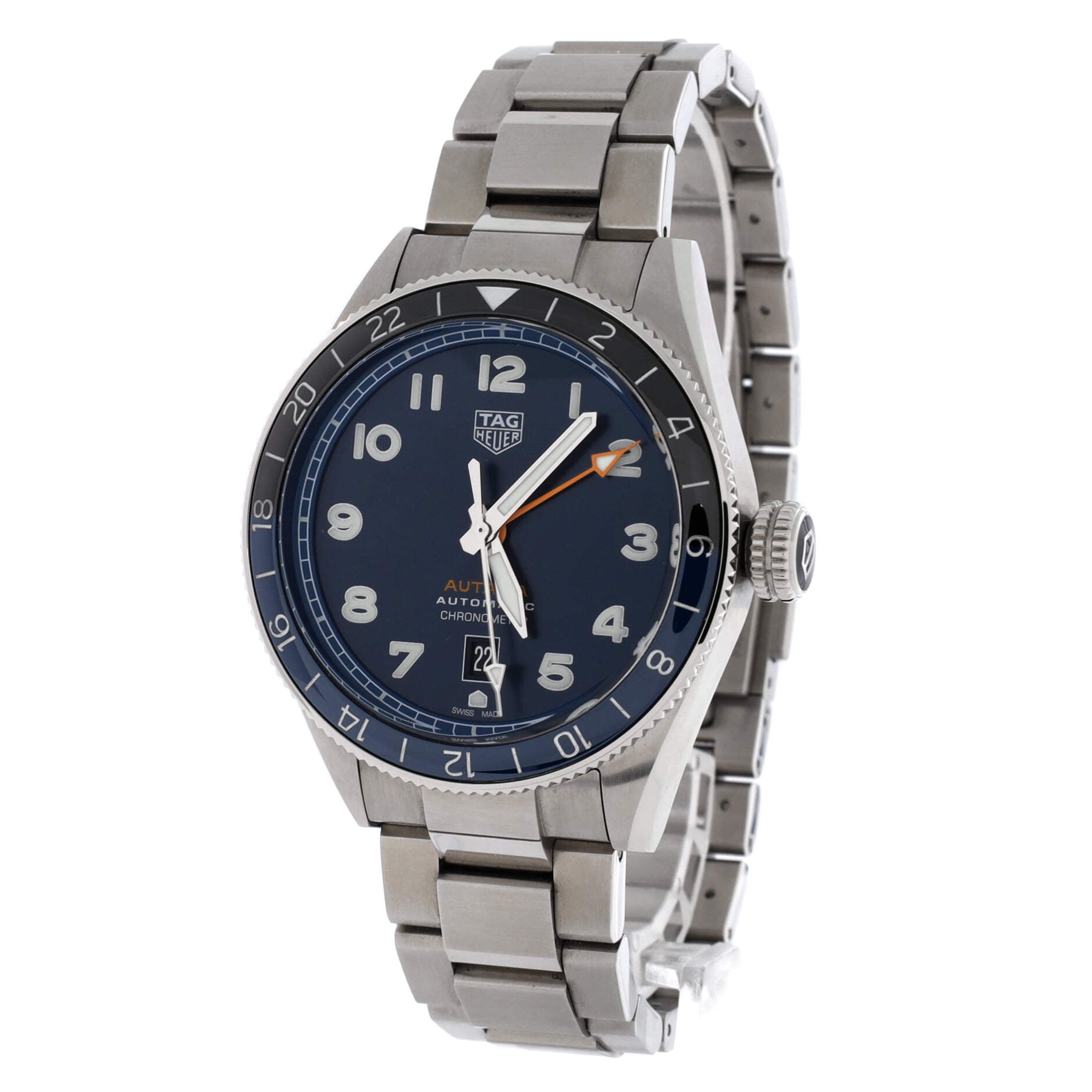 Autavia GMT Automatic Watch COSC Stainless Steel 42