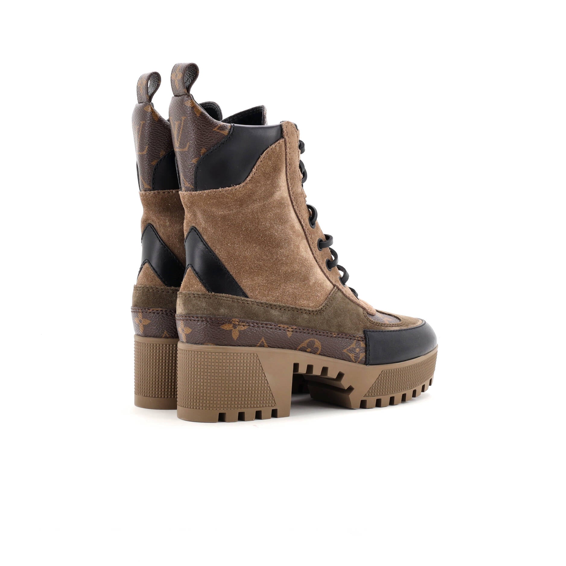 Women's Laureate Platform Desert Boots Leather with Suede
