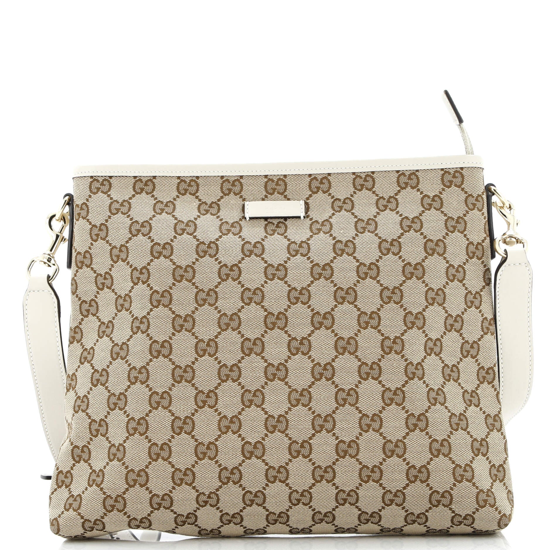 Flat Messenger Bag GG Canvas Medium