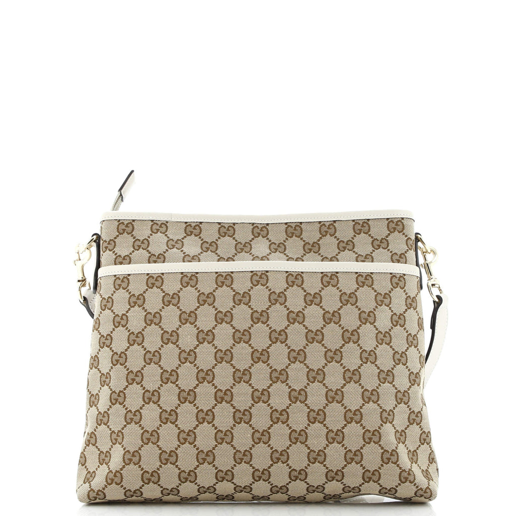 Flat Messenger Bag GG Canvas Medium